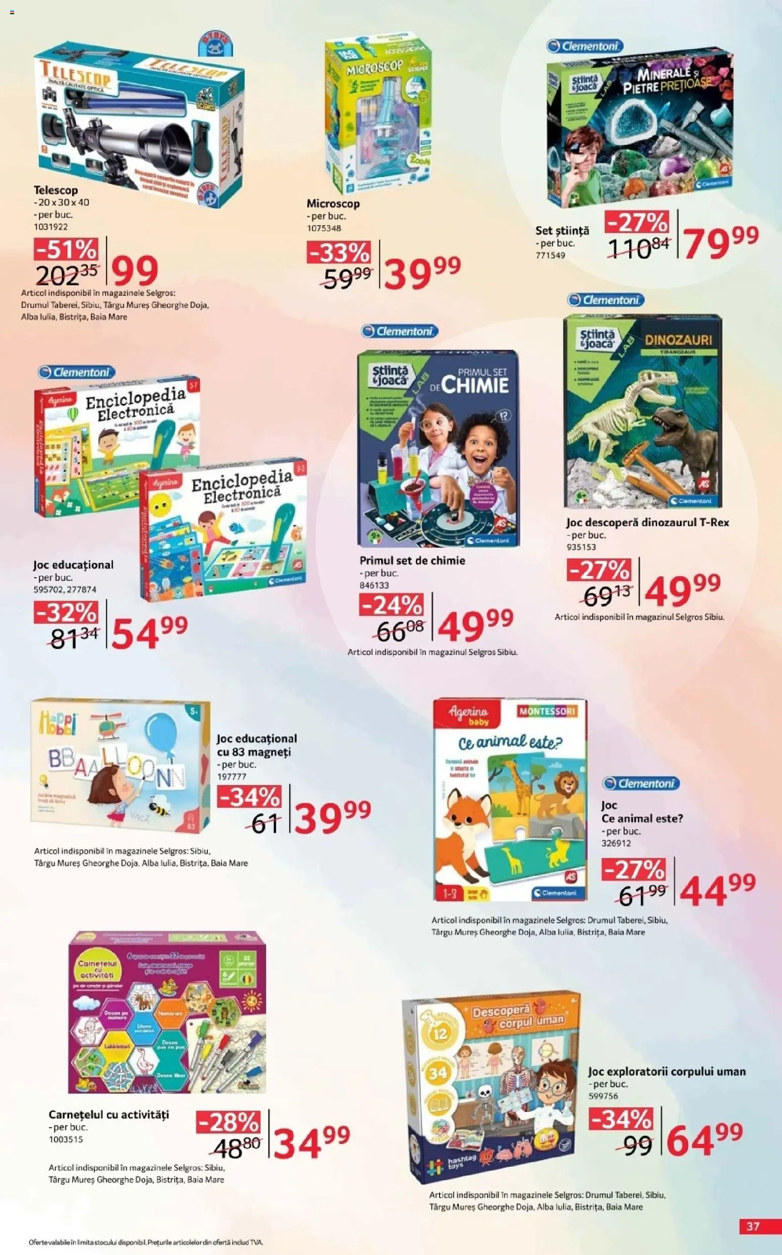 Catalog Selgros 7 August - 19 Septembrie 2026 | Pagina 37 | Produse: Baby, Alba, Joc