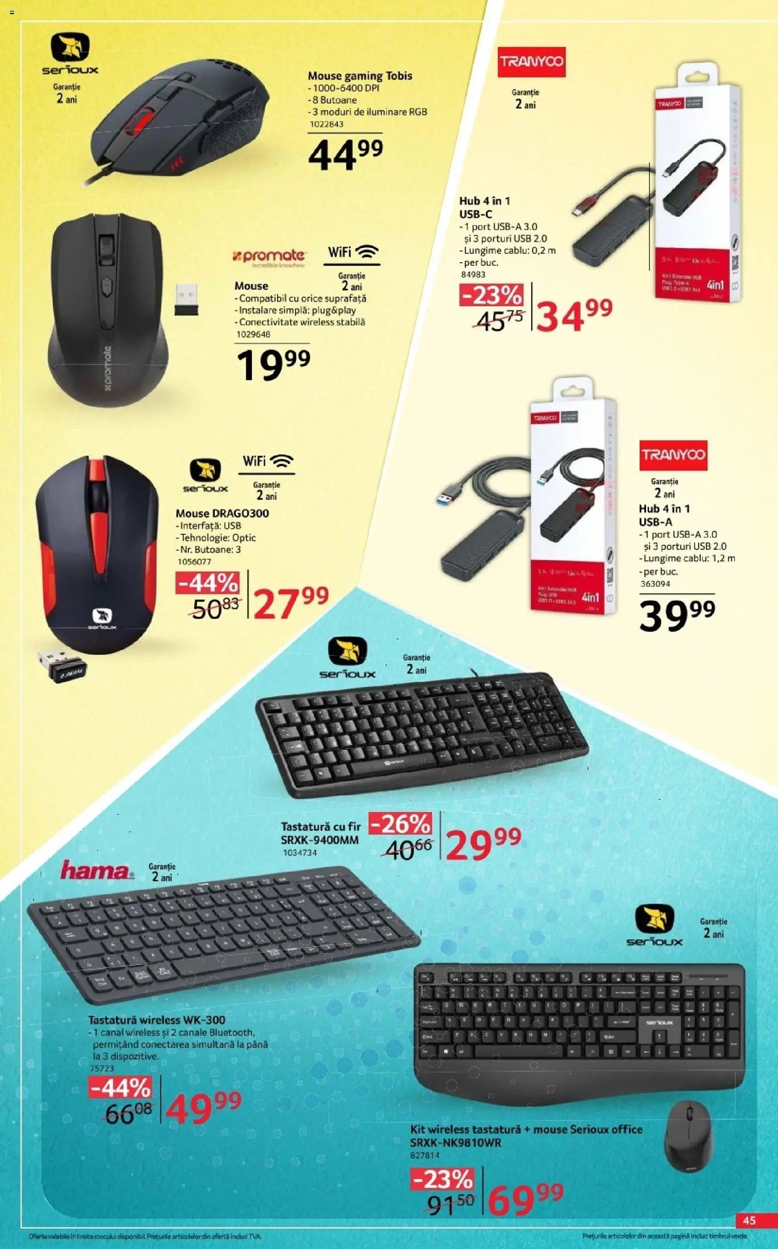 Catalog Selgros 7 August - 19 Septembrie 2026 | Pagina 45 | Produse: Tastatură, Cablu, Usb, Ușă