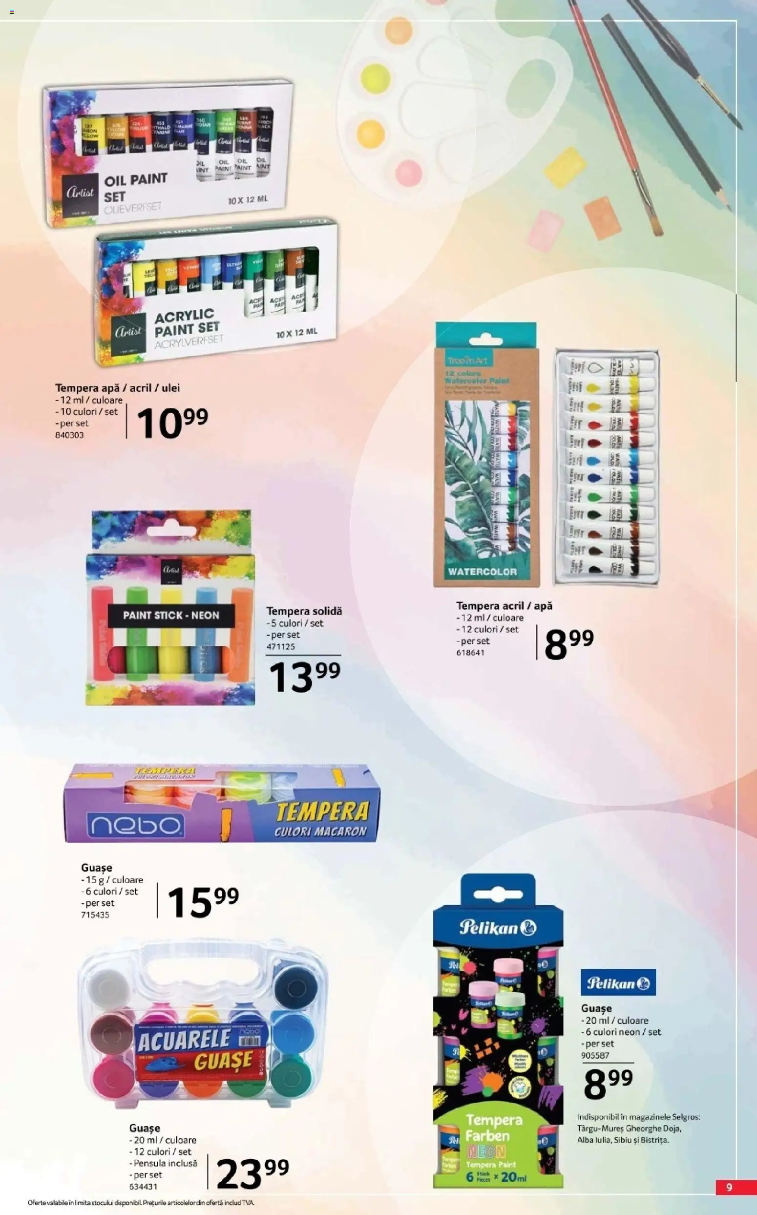 Catalog Selgros 7 August - 19 Septembrie 2026 | Pagina 9 | Produse: Art, Ulei, Apă, Black