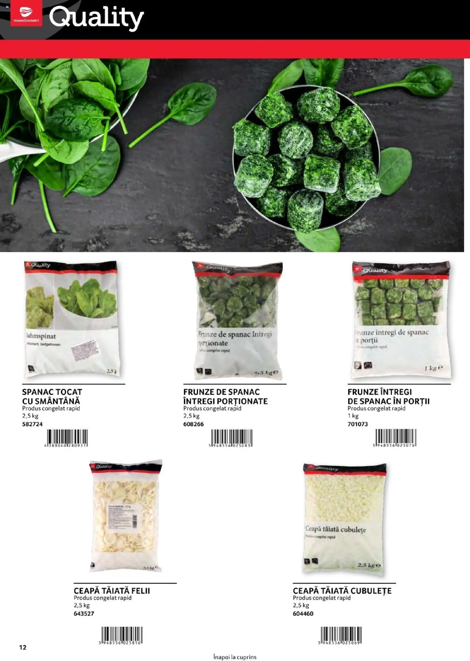 Catalog Selgros 1 August - 30 Decembrie 2026 | Pagina 12 | Produse: Spanac, Ceapă