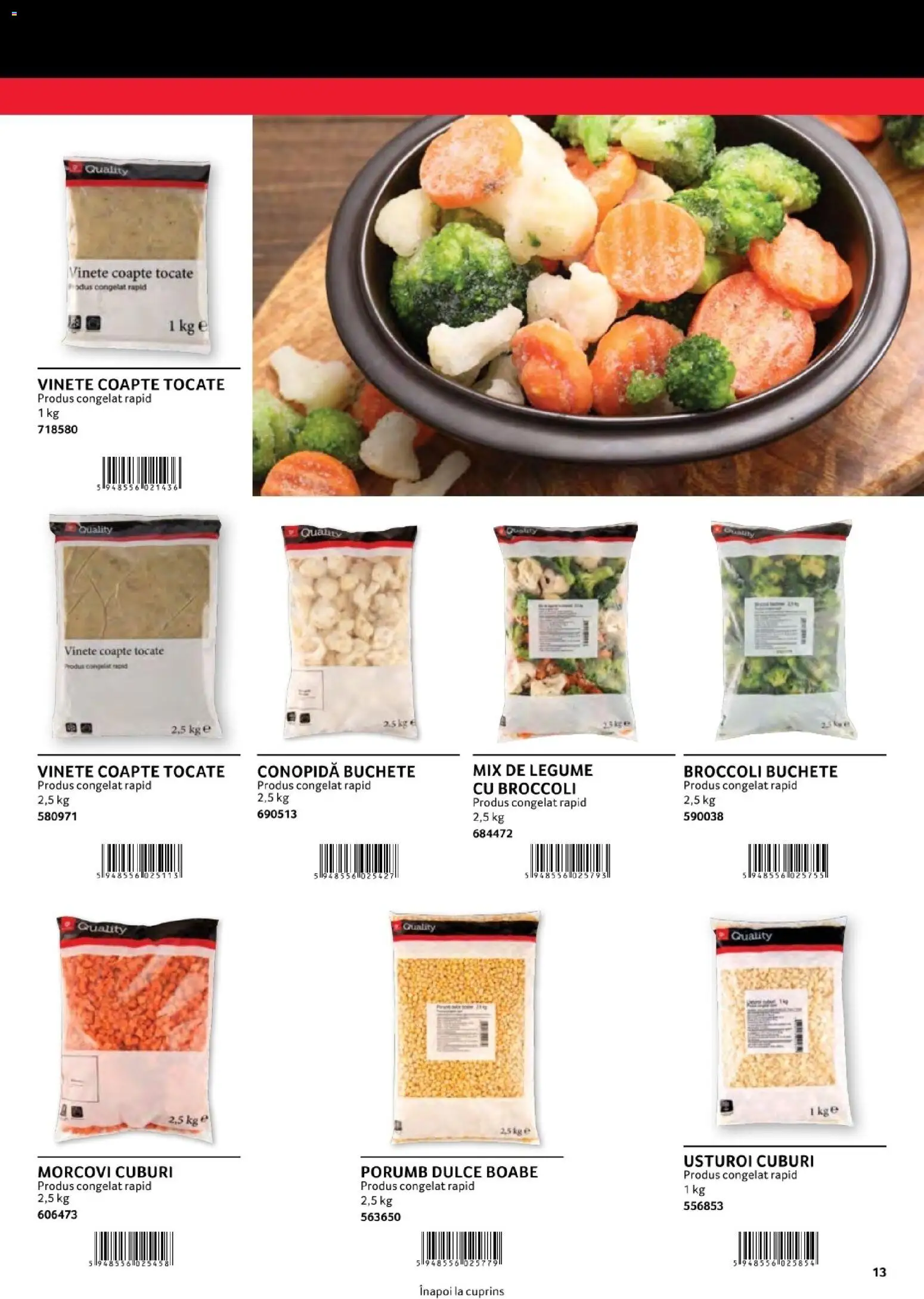 Catalog Selgros 1 August - 30 Decembrie 2026 | Pagina 13 | Produse: Morcovi, Broccoli, Legume, Usturoi