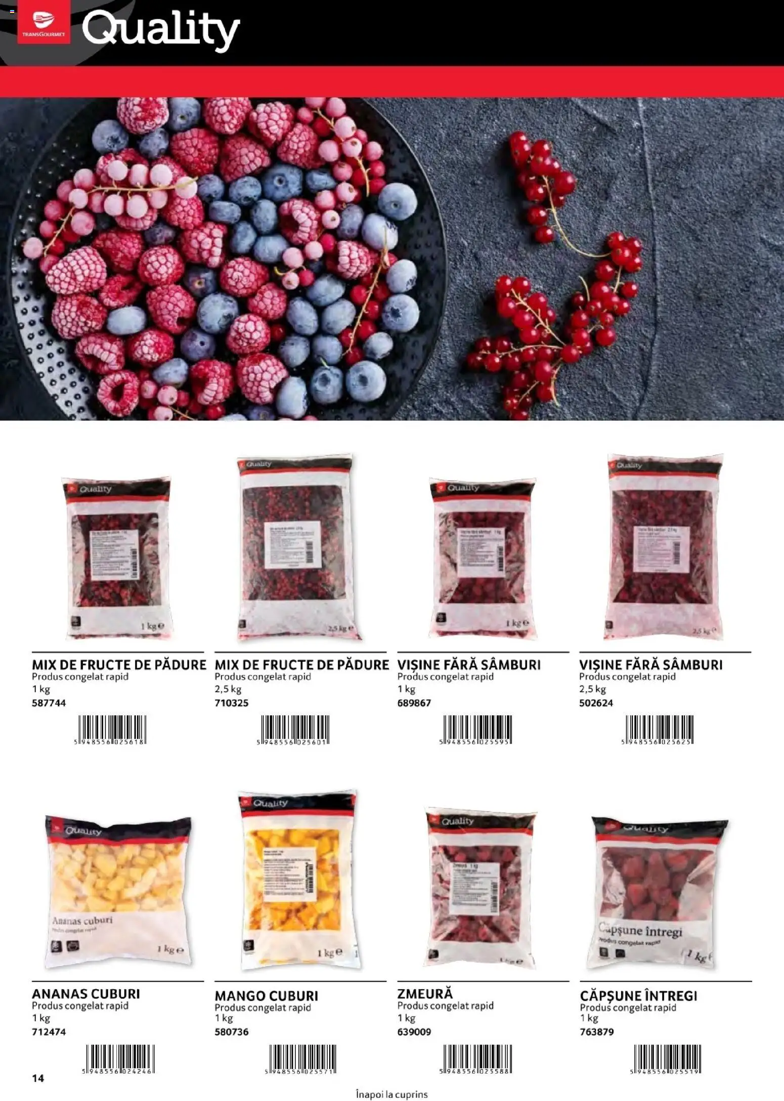Catalog Selgros 1 August - 30 Decembrie 2026 | Pagina 14 | Produse: Zmeură, Ananas, Fructe, Mango