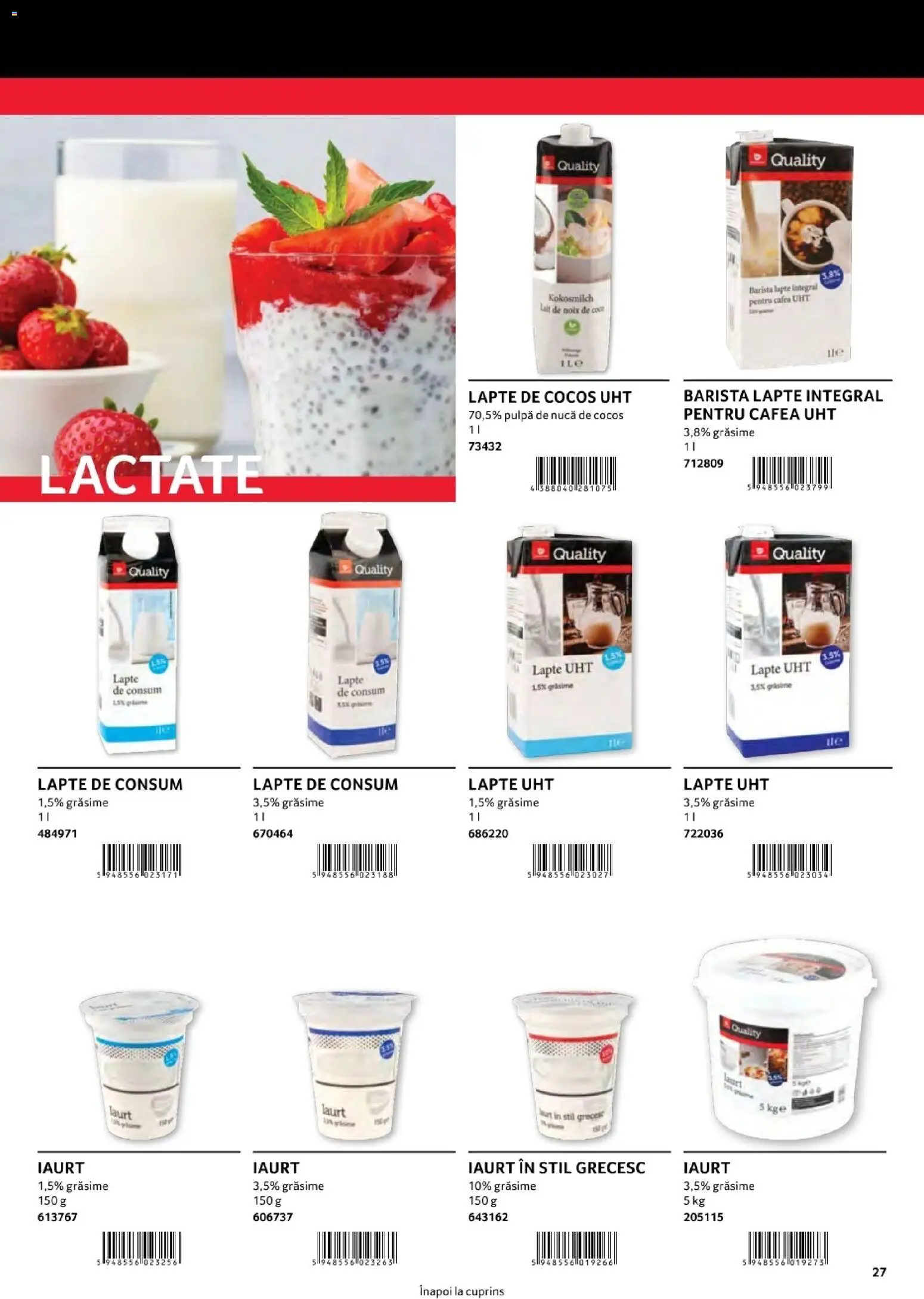 Catalog Selgros 1 August - 30 Decembrie 2026 | Pagina 27 | Produse: Lapte de cocos, Lapte, Iaurt, Cafea