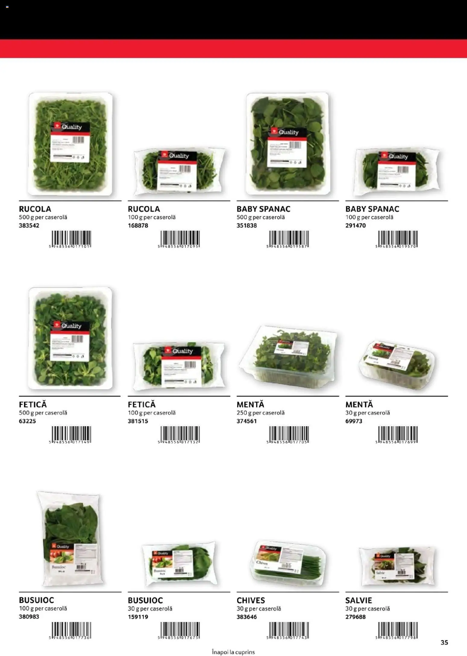 Catalog Selgros 1 August - 30 Decembrie 2026 | Pagina 35 | Produse: Baby, Menta, Caserola, Spanac
