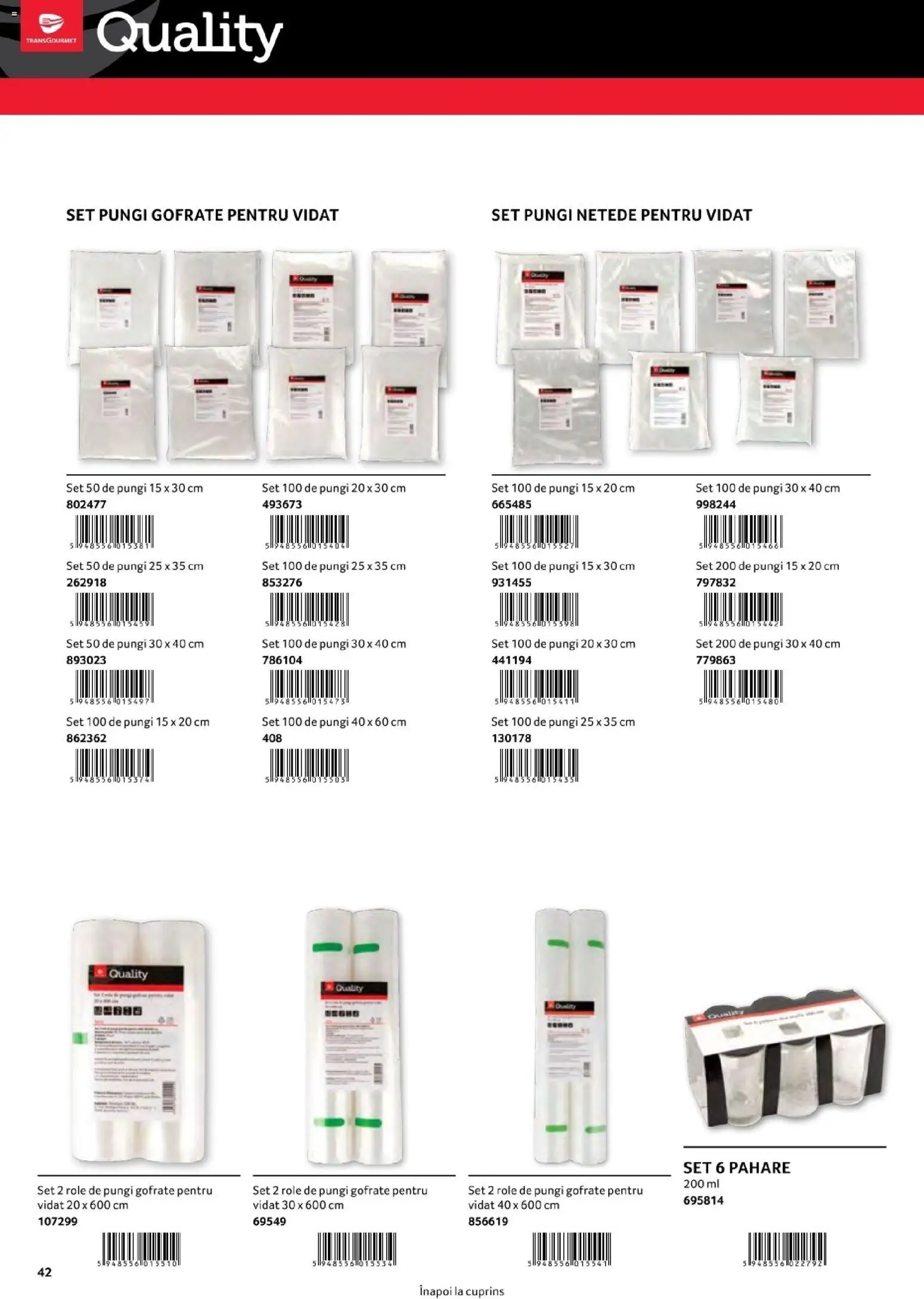 Catalog Selgros 1 August - 30 Decembrie 2026 | Pagina 42 | Produse: Pahare, Role