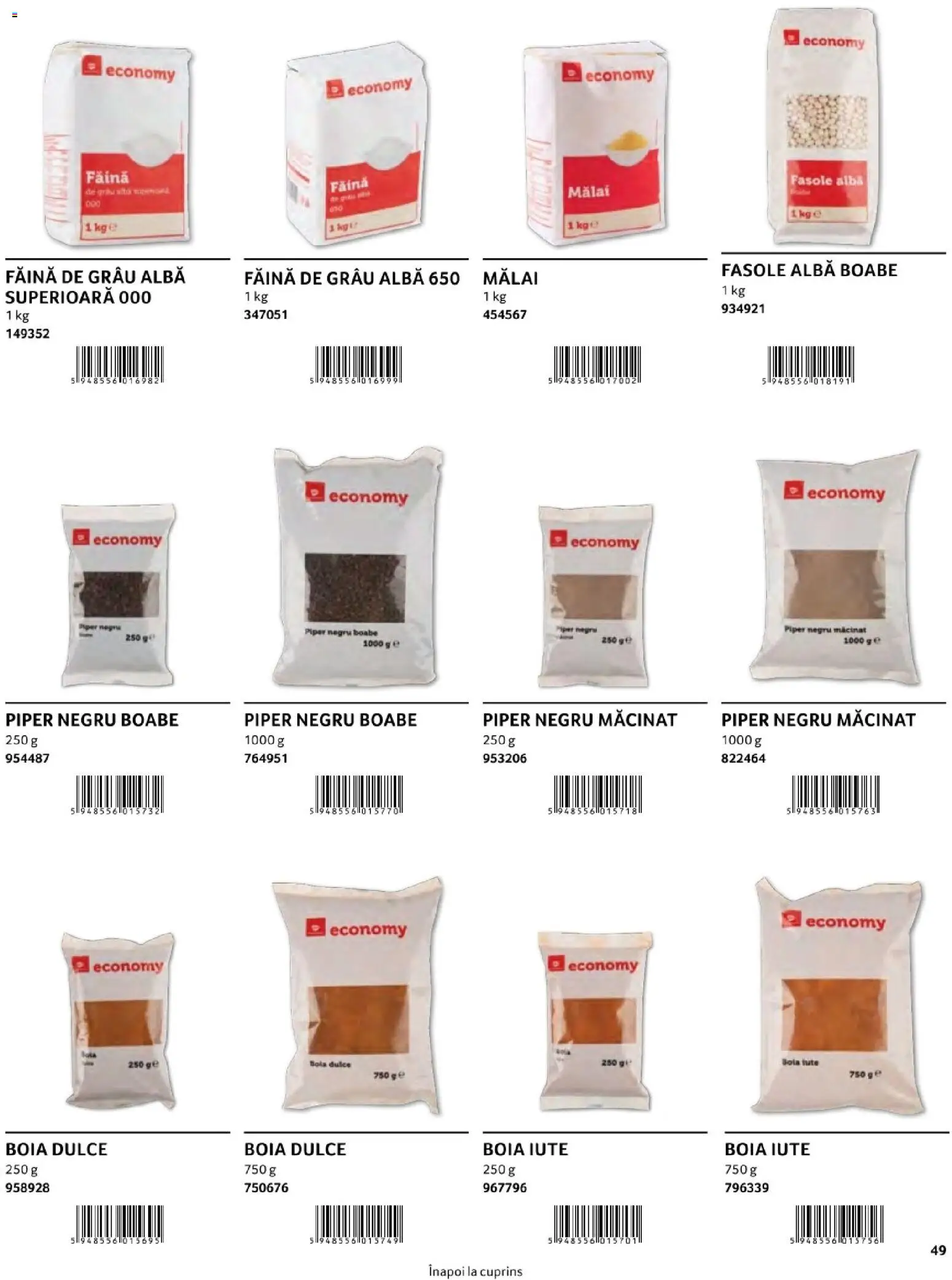 Catalog Selgros 1 August - 30 Decembrie 2026 | Pagina 49 | Produse: Făină, Mălai, Fasole albă, Piper