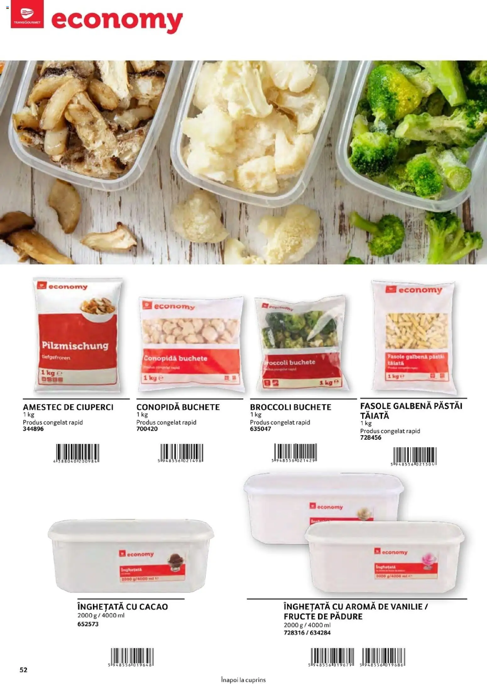 Catalog Selgros 1 August - 30 Decembrie 2026 | Pagina 52 | Produse: Conopidă, Ciuperci, Broccoli, Înghețată