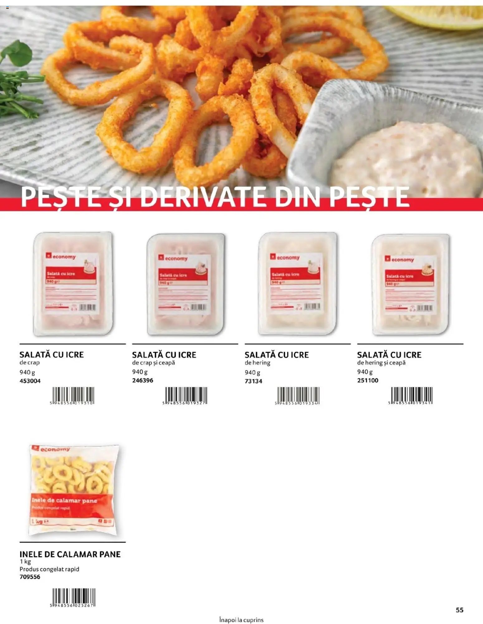Catalog Selgros 1 August - 30 Decembrie 2026 | Pagina 55 | Produse: Pește, Salată cu icre, Salată, Ceapă