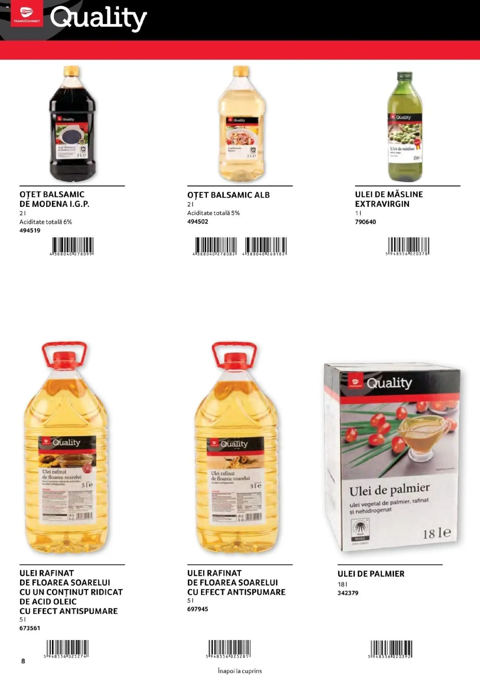 Catalog Selgros 1 August - 30 Decembrie 2026 | Pagina 8 | Produse: Măsline, Ulei de masline, Ulei, Oțet
