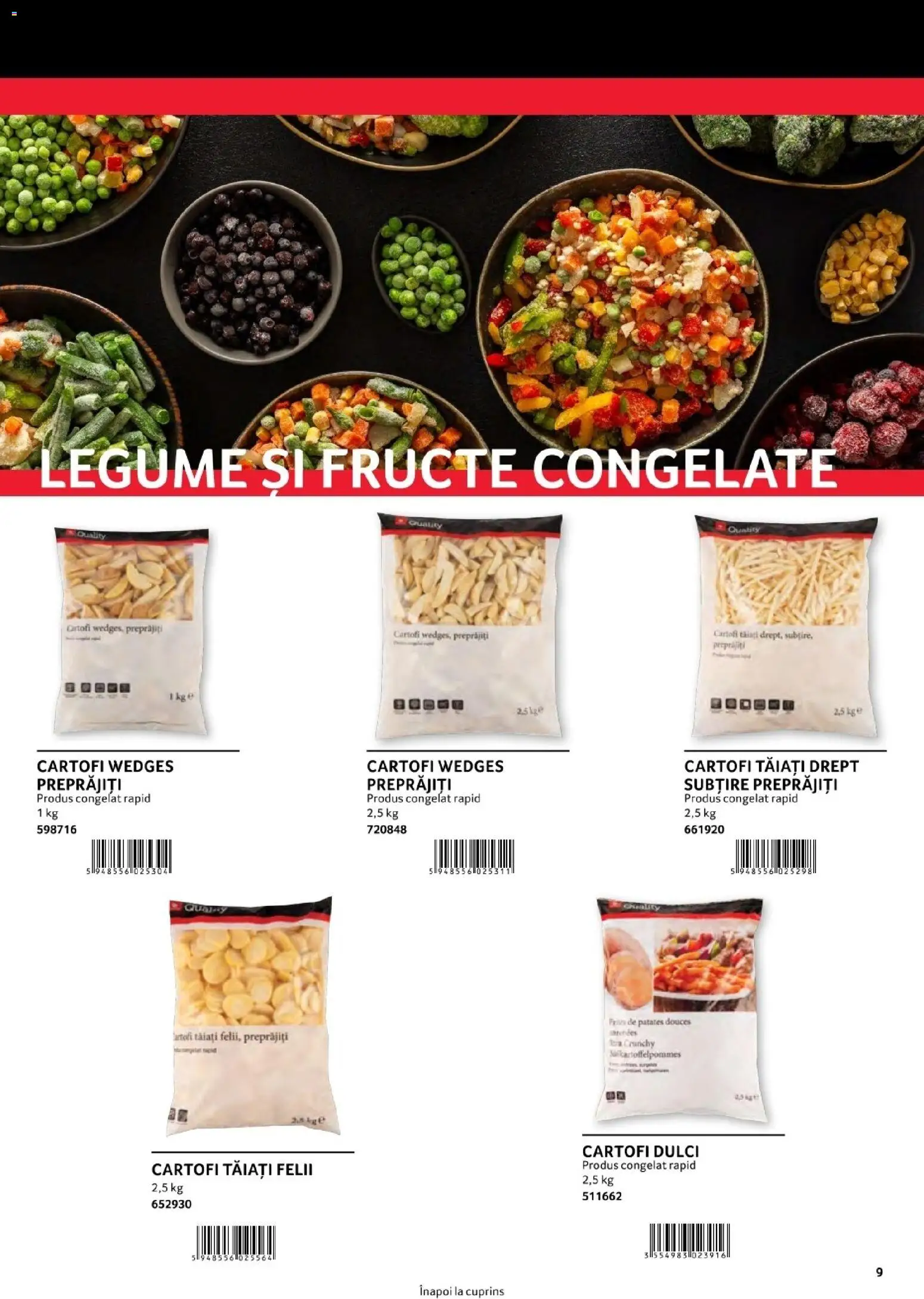 Catalog Selgros 1 August - 30 Decembrie 2026 | Pagina 9 | Produse: Fructe congelate, Cartofi dulci, Legume, Fructe