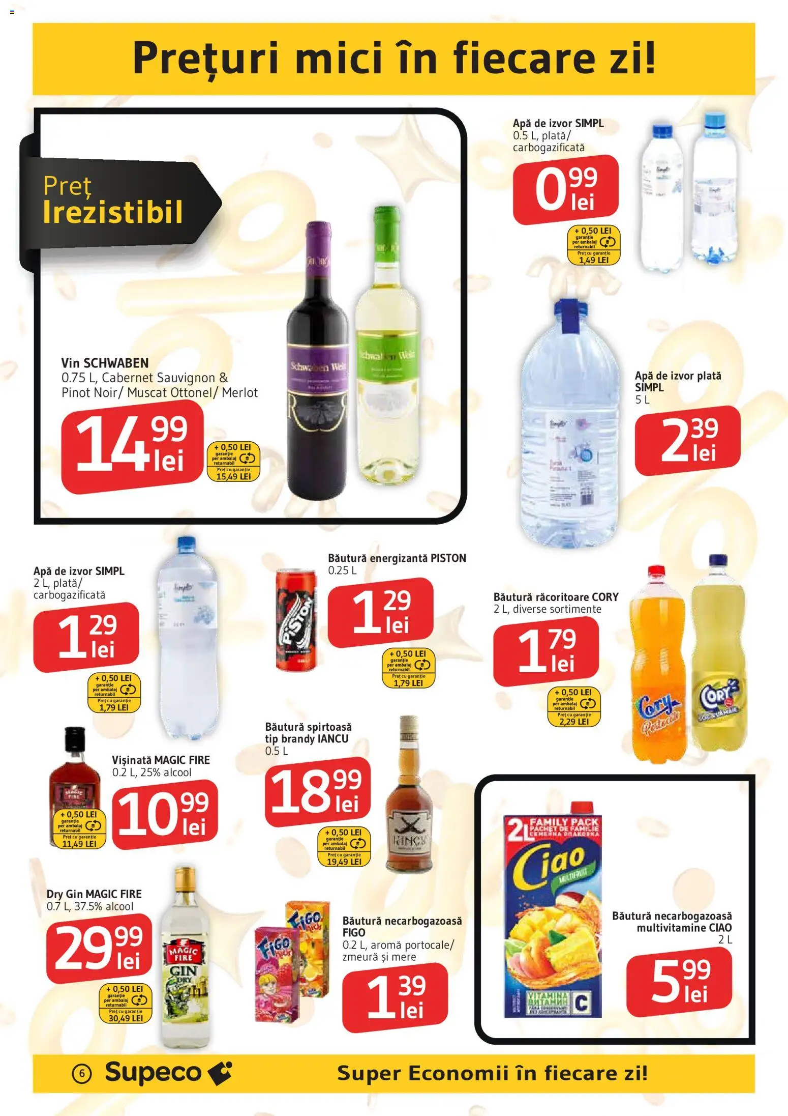 Catalog Supeco 27 August - 8 Septembrie 2026 | Pagina 6 | Produse: Bautura racoritoare, Mici, Gin, Tip