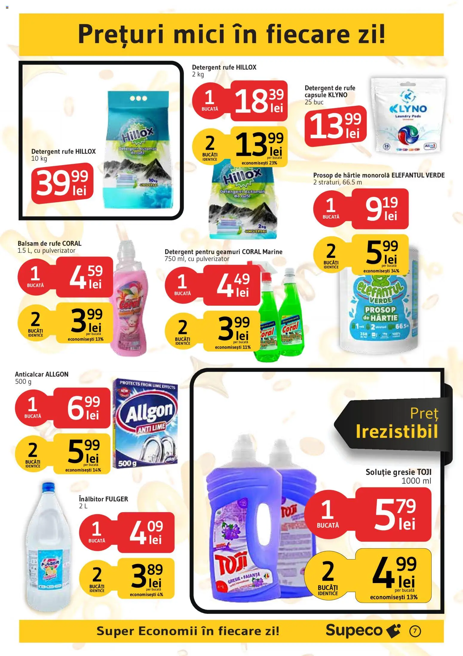 Catalog Supeco 27 August - 8 Septembrie 2026 | Pagina 7 | Produse: Detergent Rufe, Detergent Automat, Detergent, Balsam de rufe