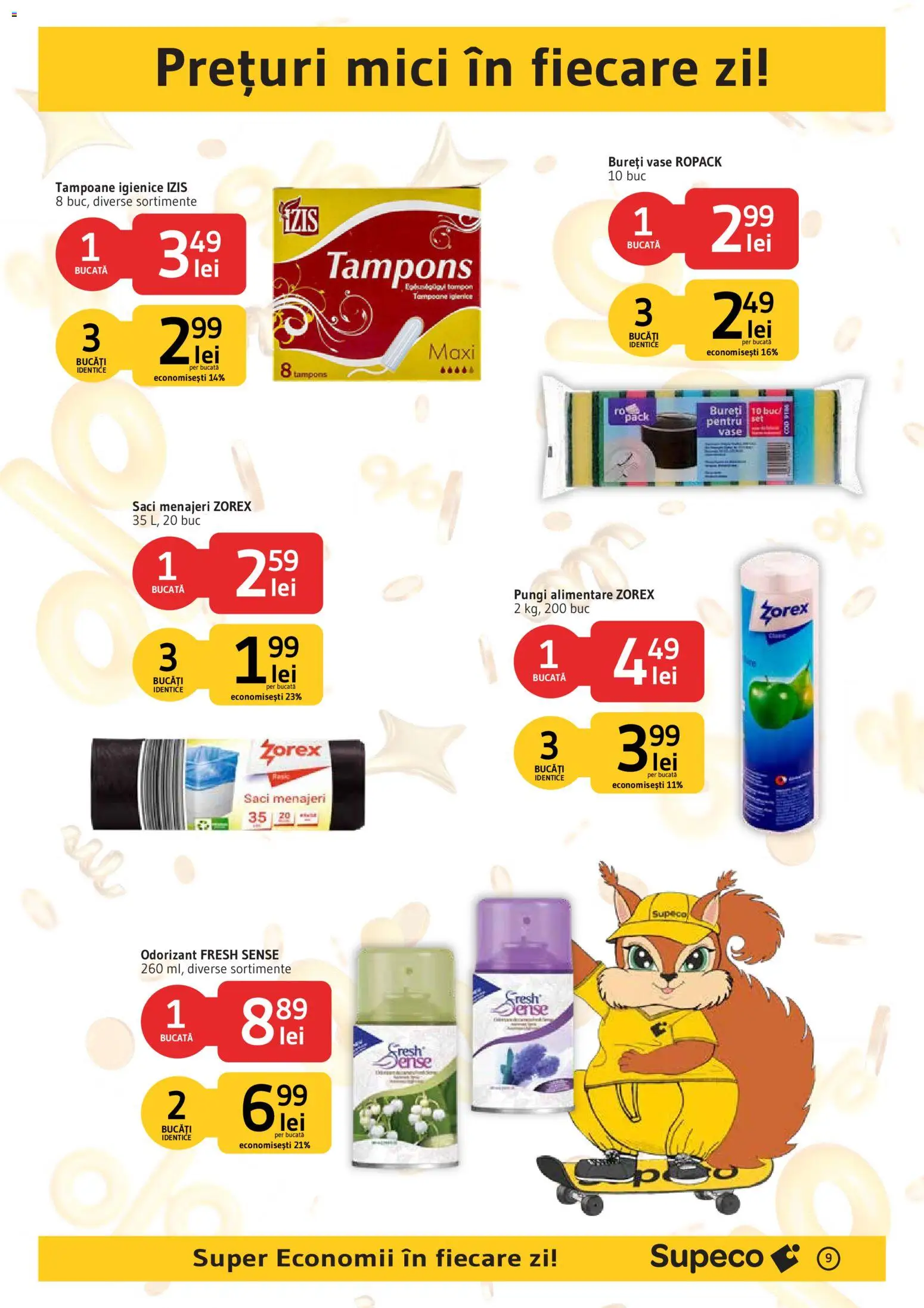Catalog Supeco 27 August - 8 Septembrie 2026 | Pagina 9 | Produse: Vase, Saci menajeri, Mici, Tampoane