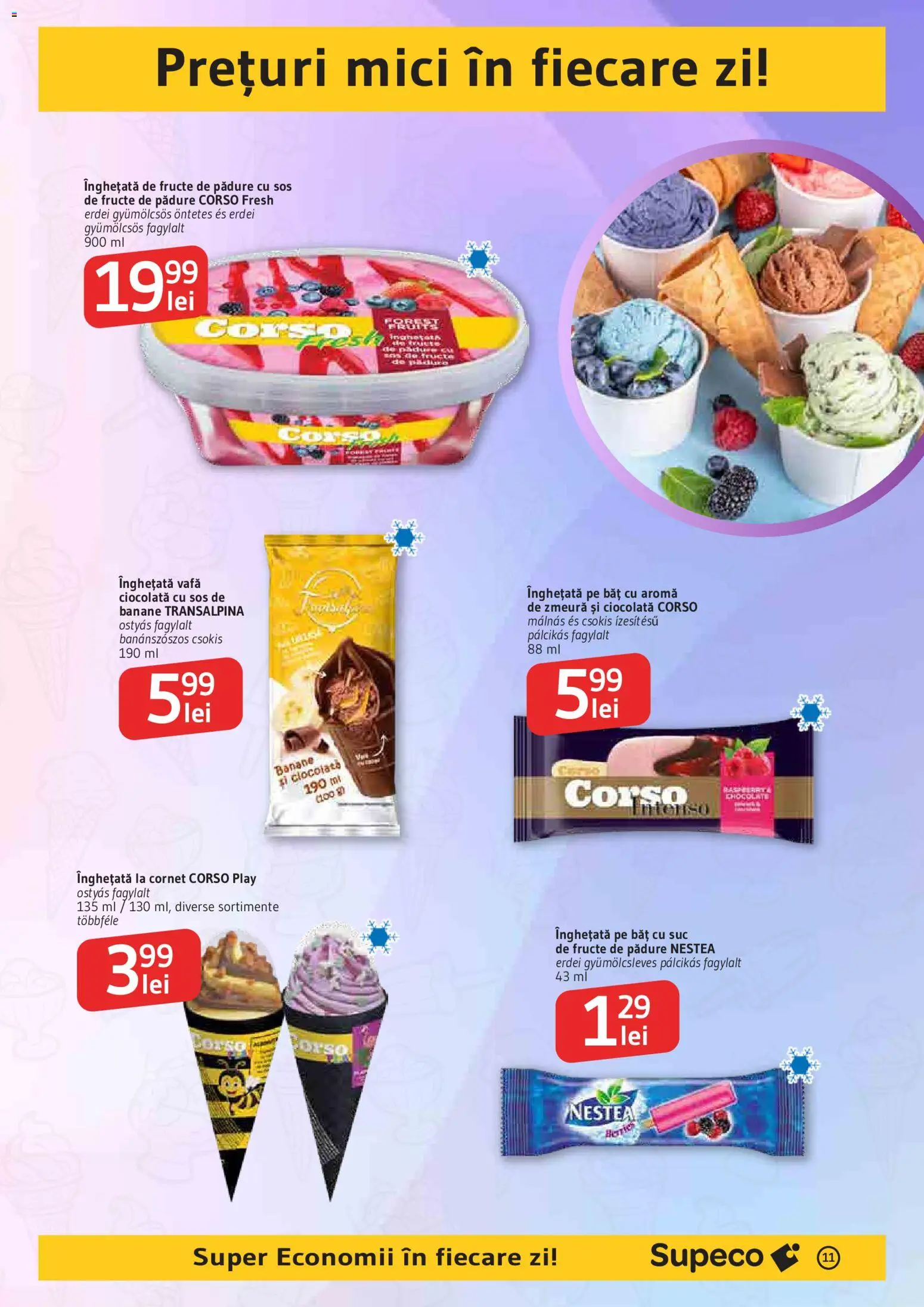 Catalog Supeco 27 August - 8 Septembrie 2026 | Pagina 11 | Produse: Zmeură, Banane, Înghețată, Sos