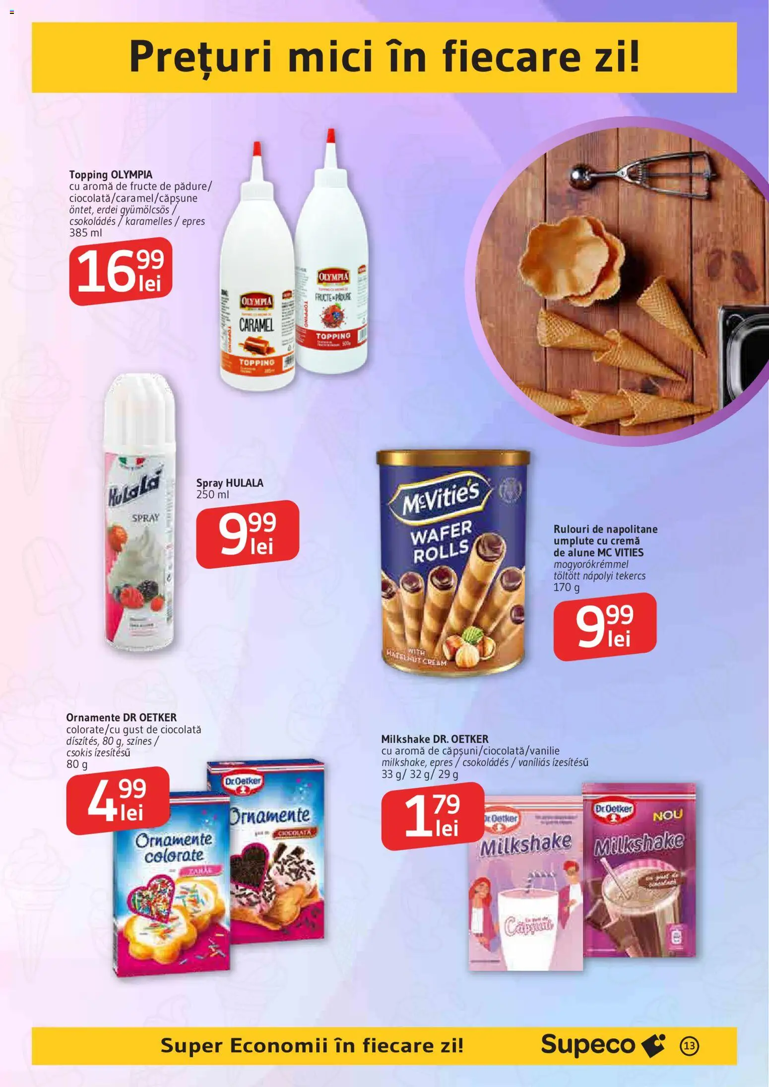 Catalog Supeco 27 August - 8 Septembrie 2026 | Pagina 13 | Produse: Napolitane, Cremă, Ciocolată, Fructe