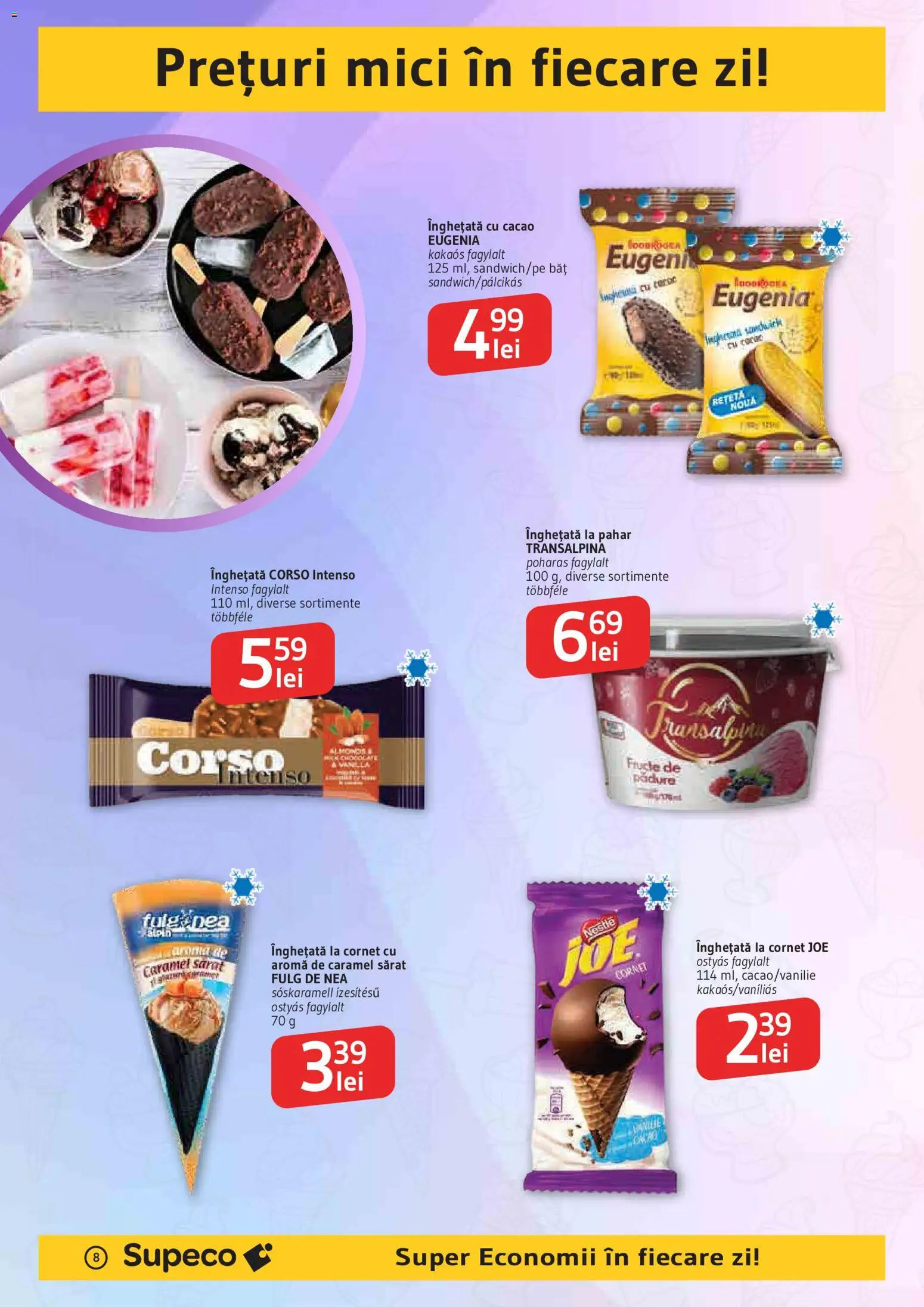 Catalog Supeco 27 August - 8 Septembrie 2026 | Pagina 8 | Produse: Mici, Cacao, Înghețată