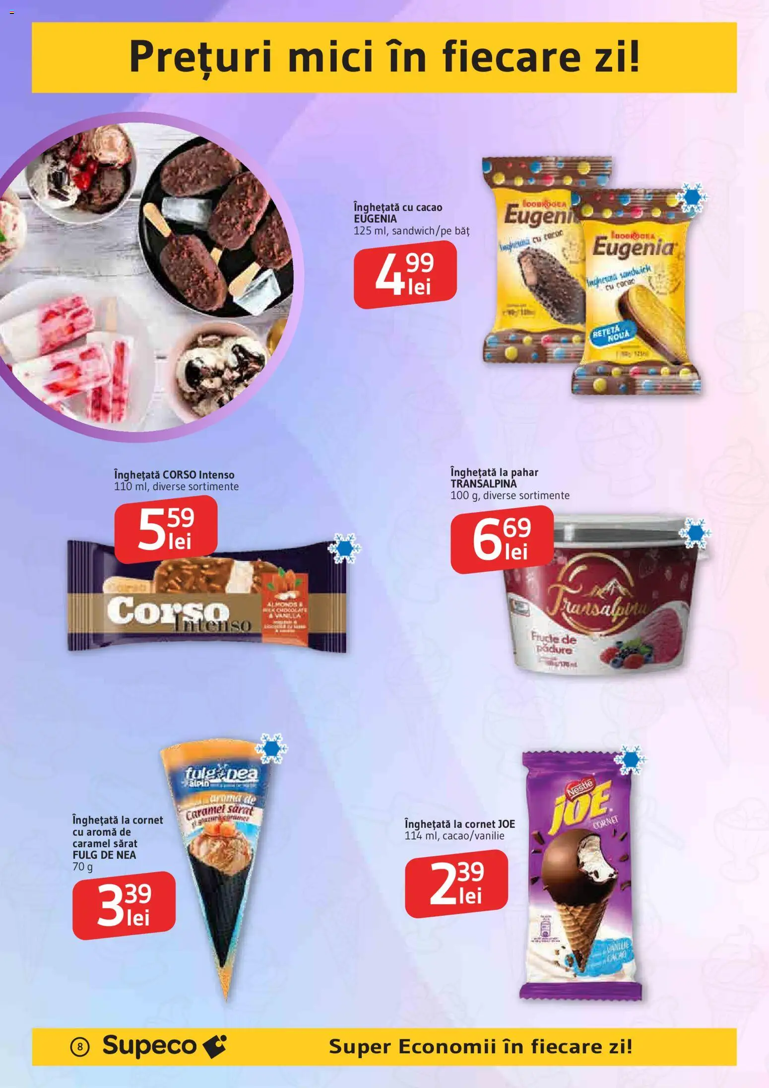 Catalog Supeco 27 August - 8 Septembrie 2026 | Pagina 8 | Produse: Mici, Cacao, Înghețată