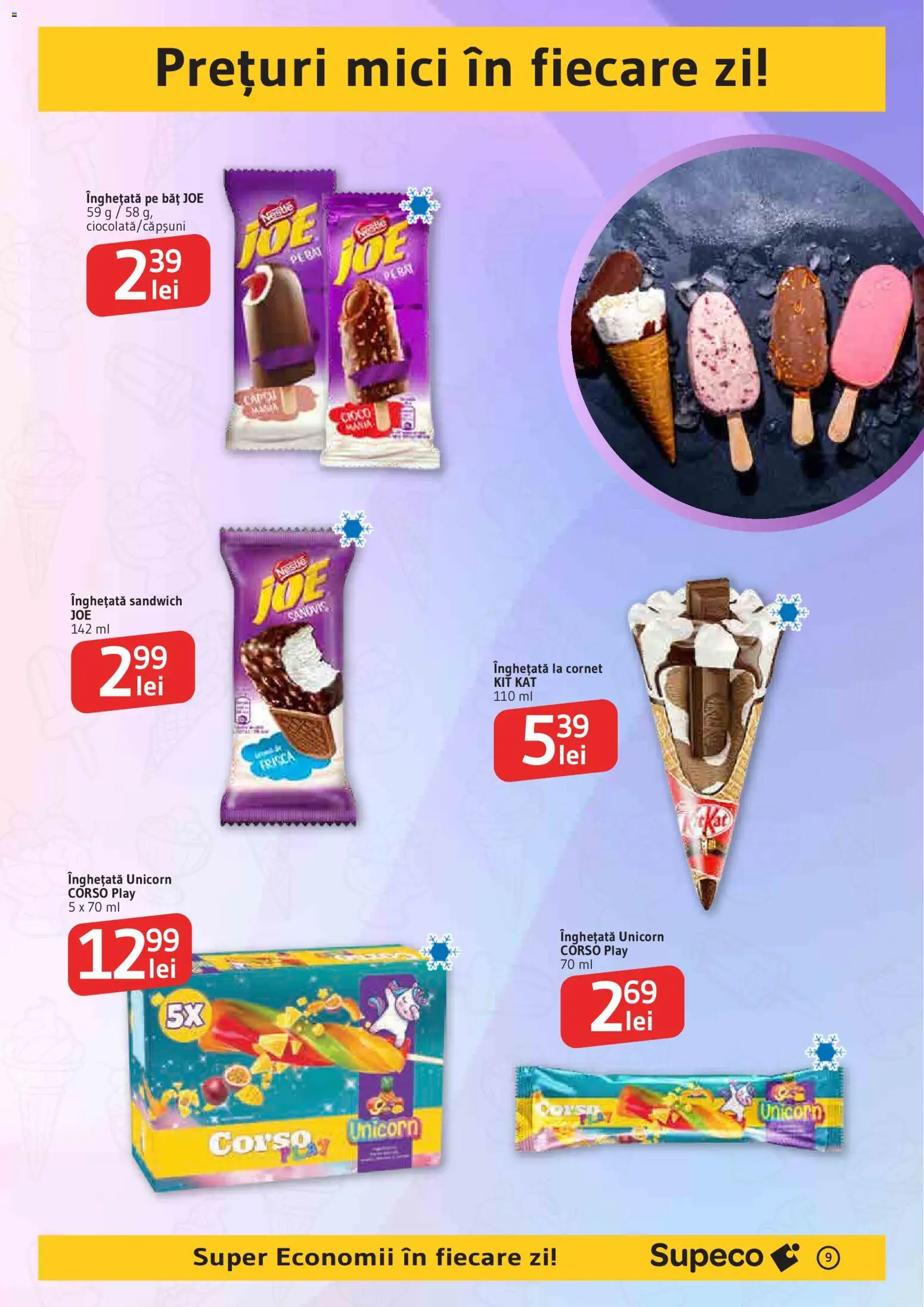 Catalog Supeco 27 August - 8 Septembrie 2026 | Pagina 9 | Produse: Mici, Frișcă, Înghețată, Unicorn