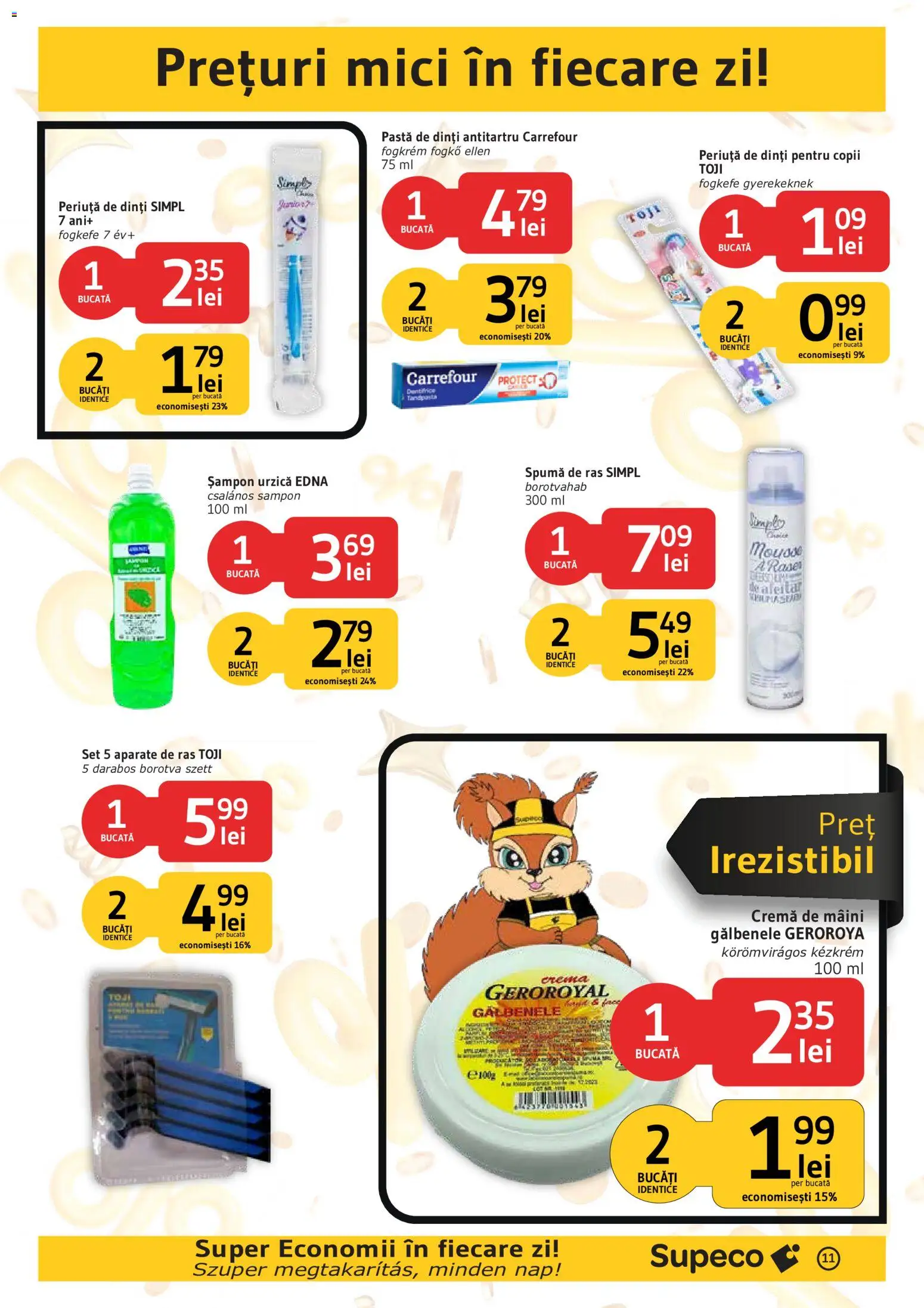 Catalog Supeco 27 August - 8 Septembrie 2026 | Pagina 11 | Produse: Șampon, Cremă de mâini, Pastă de dinți, Periuță de dinți