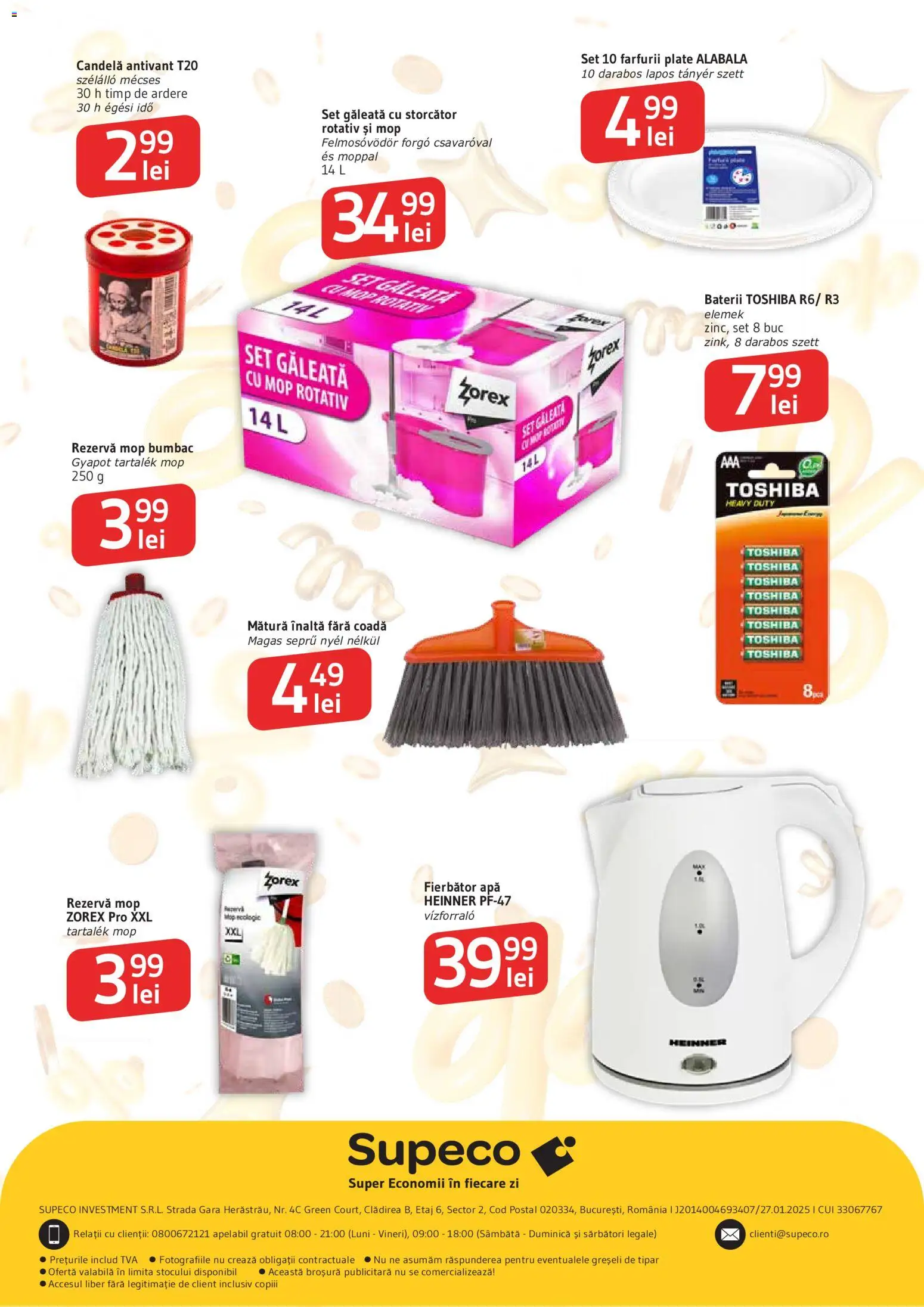 Catalog Supeco 27 August - 8 Septembrie 2026 | Pagina 12 | Produse: Storcător, Mop, Baterii, Apă