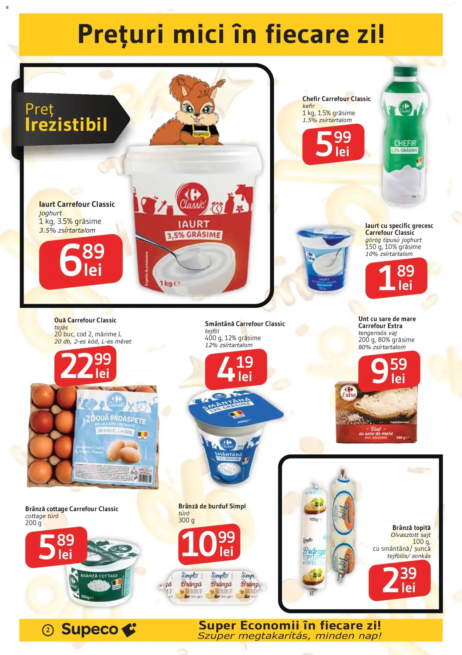 Catalog Supeco 27 August - 8 Septembrie 2026 | Pagina 2 | Produse: Branza de burduf, Chefir, Ouă, Șuncă
