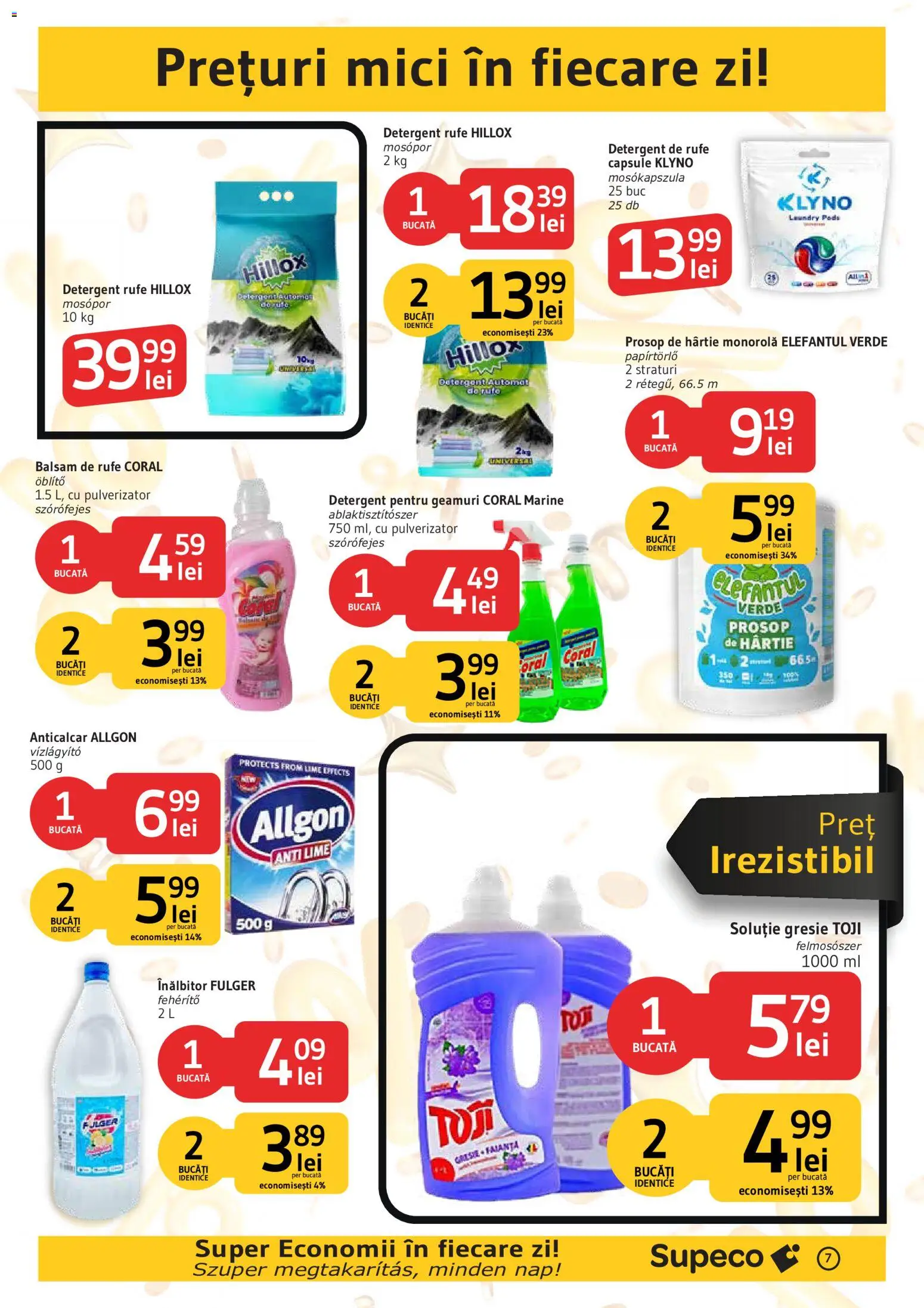 Catalog Supeco 27 August - 8 Septembrie 2026 | Pagina 7 | Produse: Detergent Rufe, Detergent Automat, Gresie, Detergent
