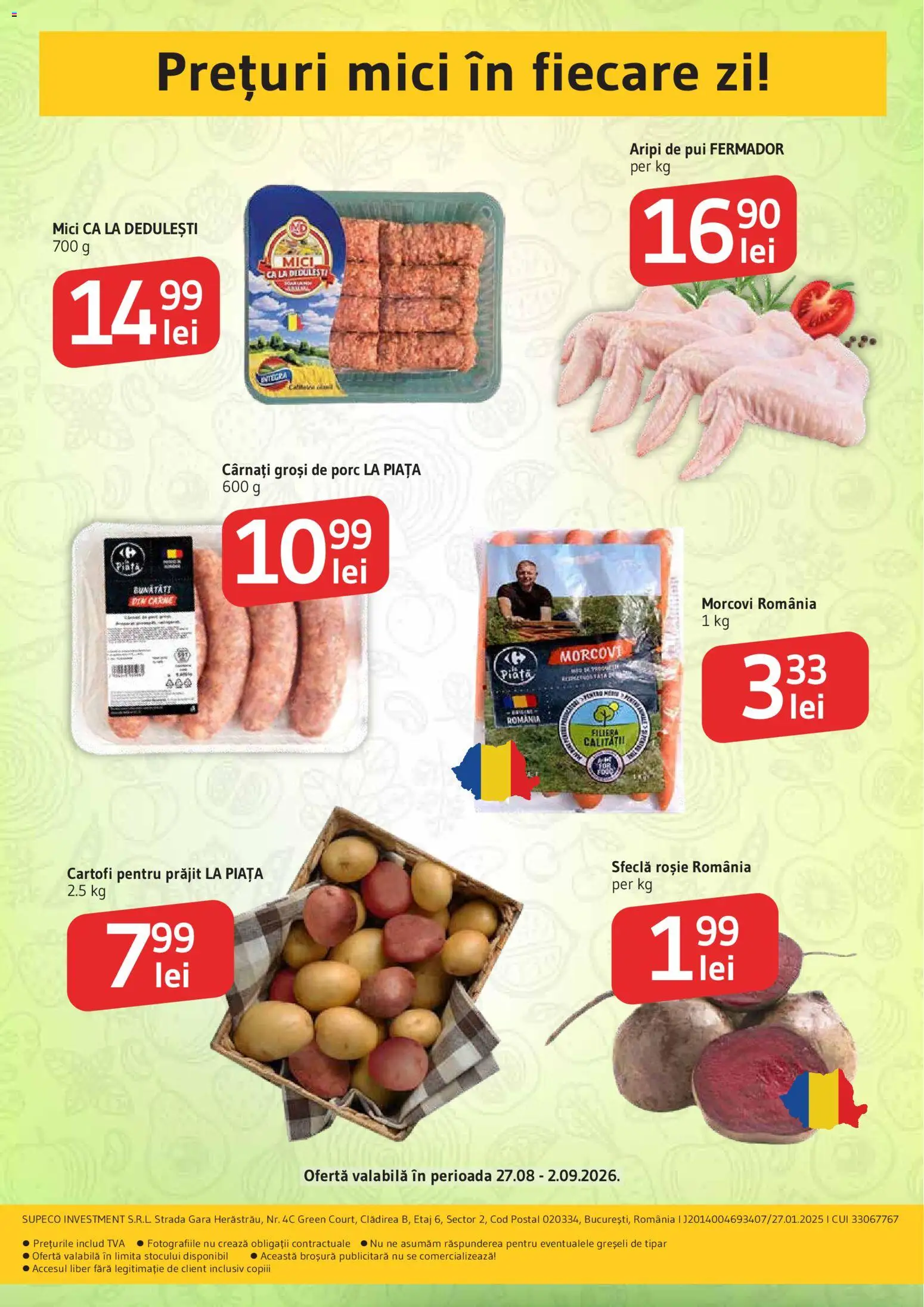 Catalog Supeco 27 August - 1 Septembrie 2026 | Pagina 2 | Produse: Pui, Morcovi, Cartofi, Sfeclă