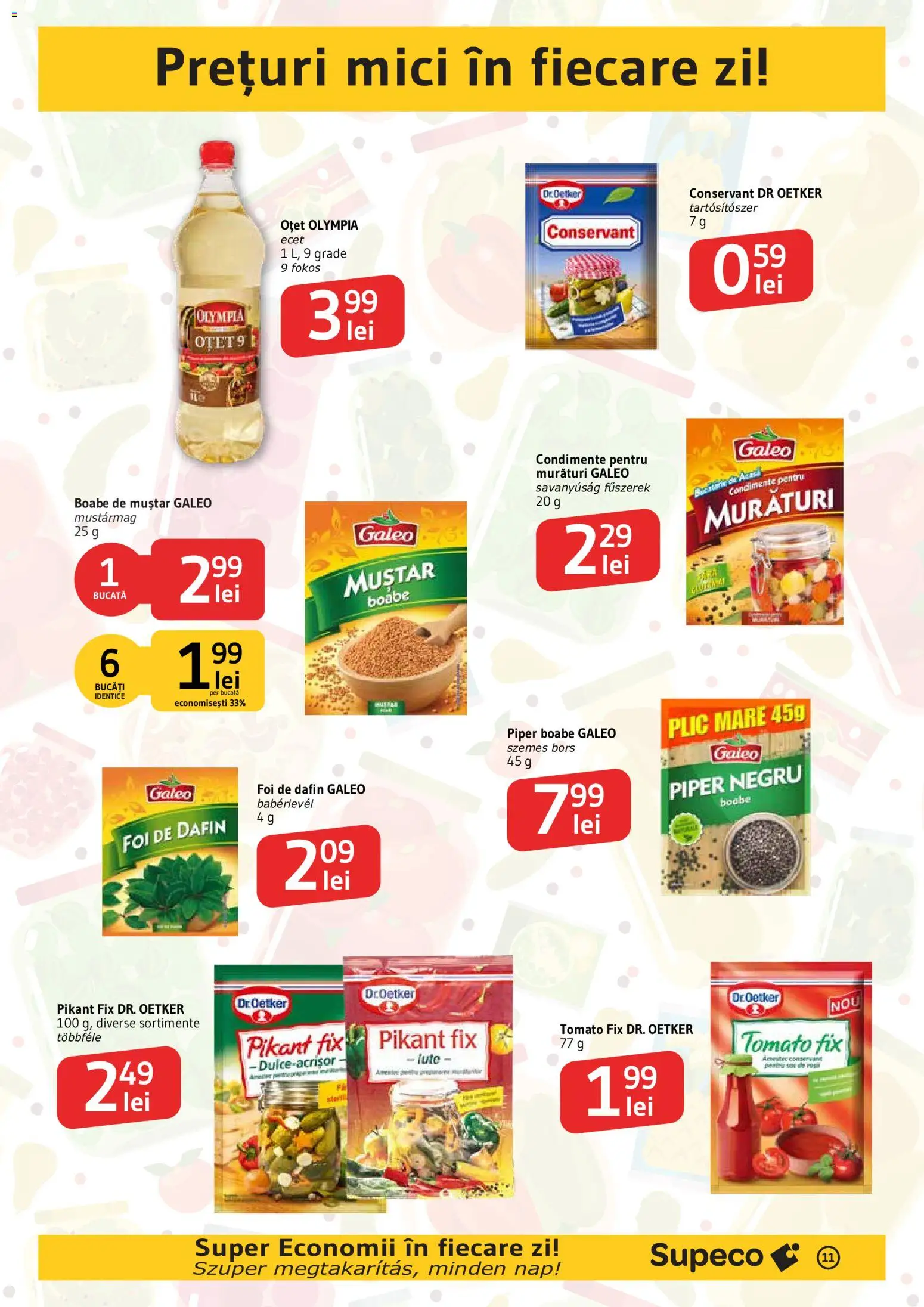 Catalog Supeco 20 August - 1 Septembrie 2026 | Pagina 11 | Produse: Borș, Oțet, Condimente, Piper
