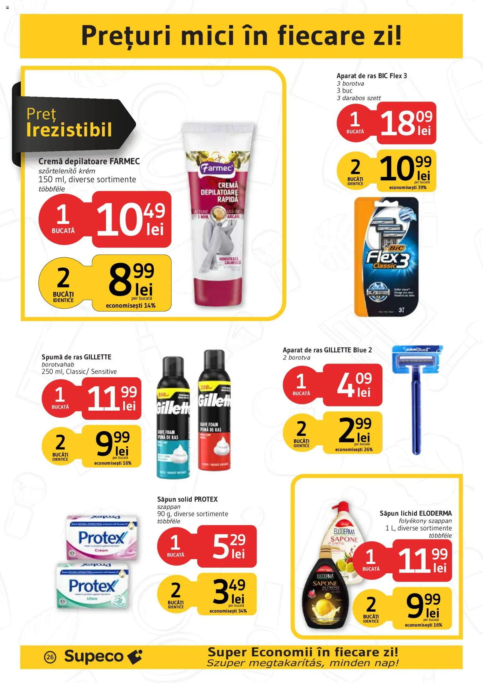 Catalog Supeco 20 August - 1 Septembrie 2026 | Pagina 26 | Produse: Aparat De Ras, Mici, Săpun, Săpun lichid