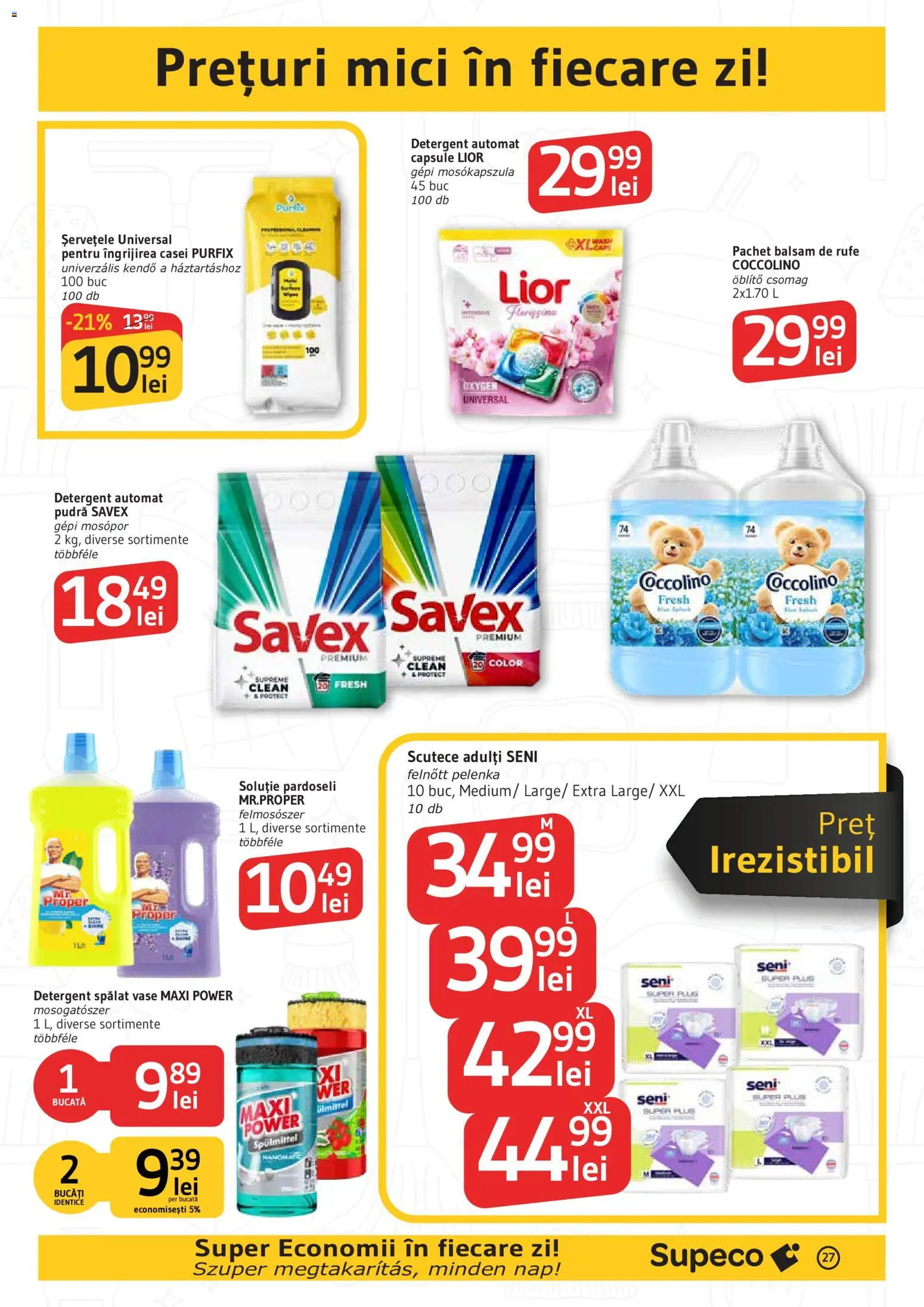 Catalog Supeco 20 August - 1 Septembrie 2026 | Pagina 27 | Produse: Detergent Automat, Pudră, Balsam de rufe, Plus