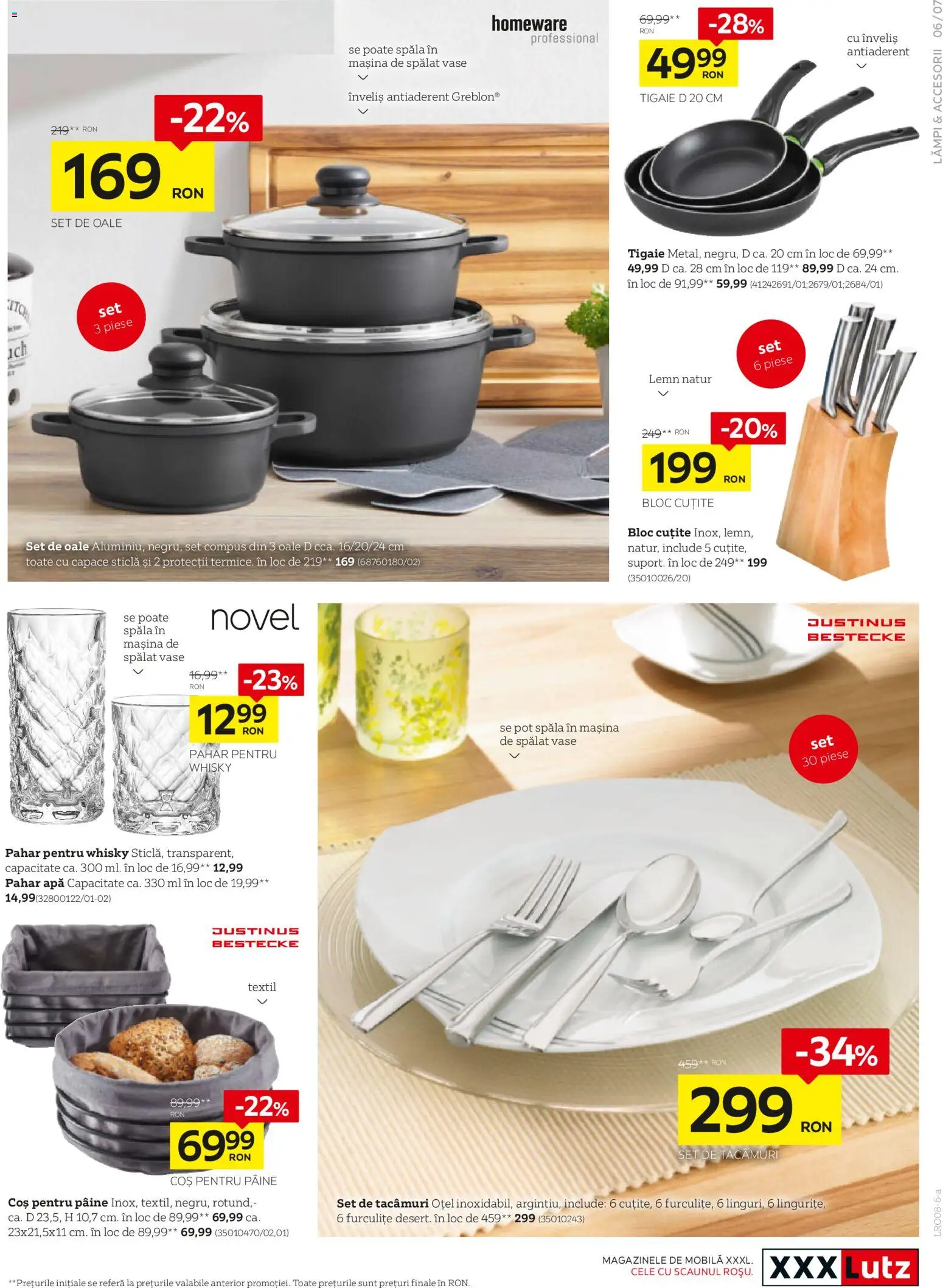 Catalog XXXLutz 3 August - 5 Septembrie 2026 | Pagina 7 | Produse: Tigaie, Coș, Pâine, Apă