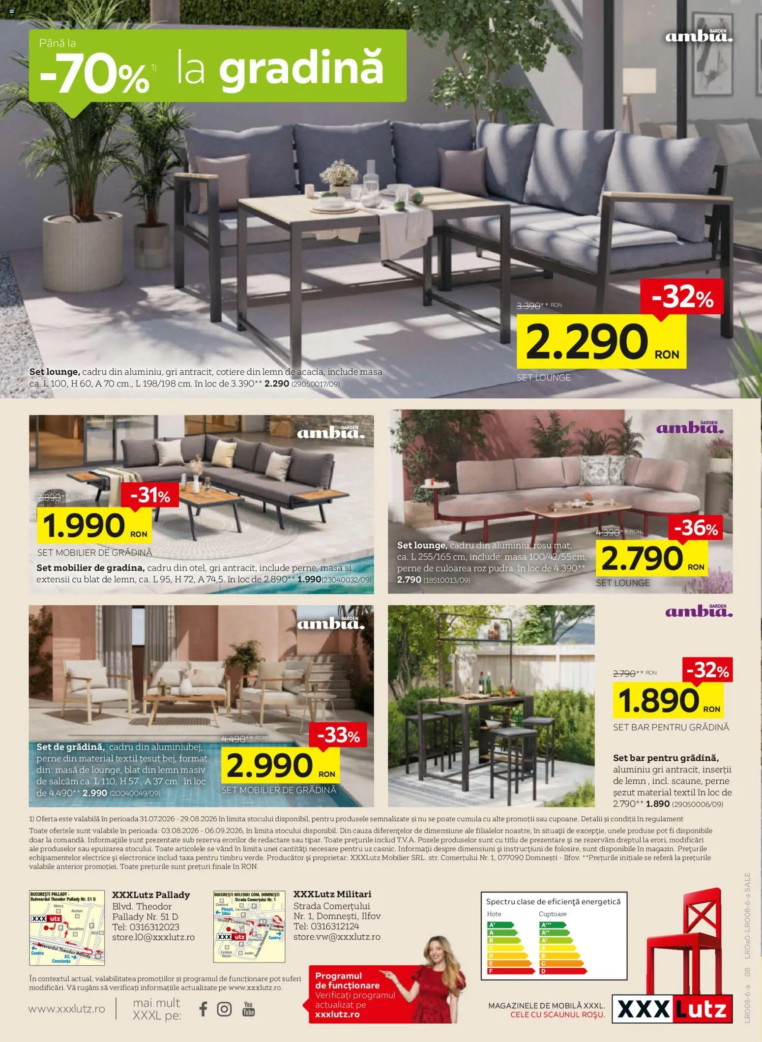 Catalog XXXLutz 3 August - 5 Septembrie 2026 | Pagina 8 | Produse: Gradina, Perne, Masă