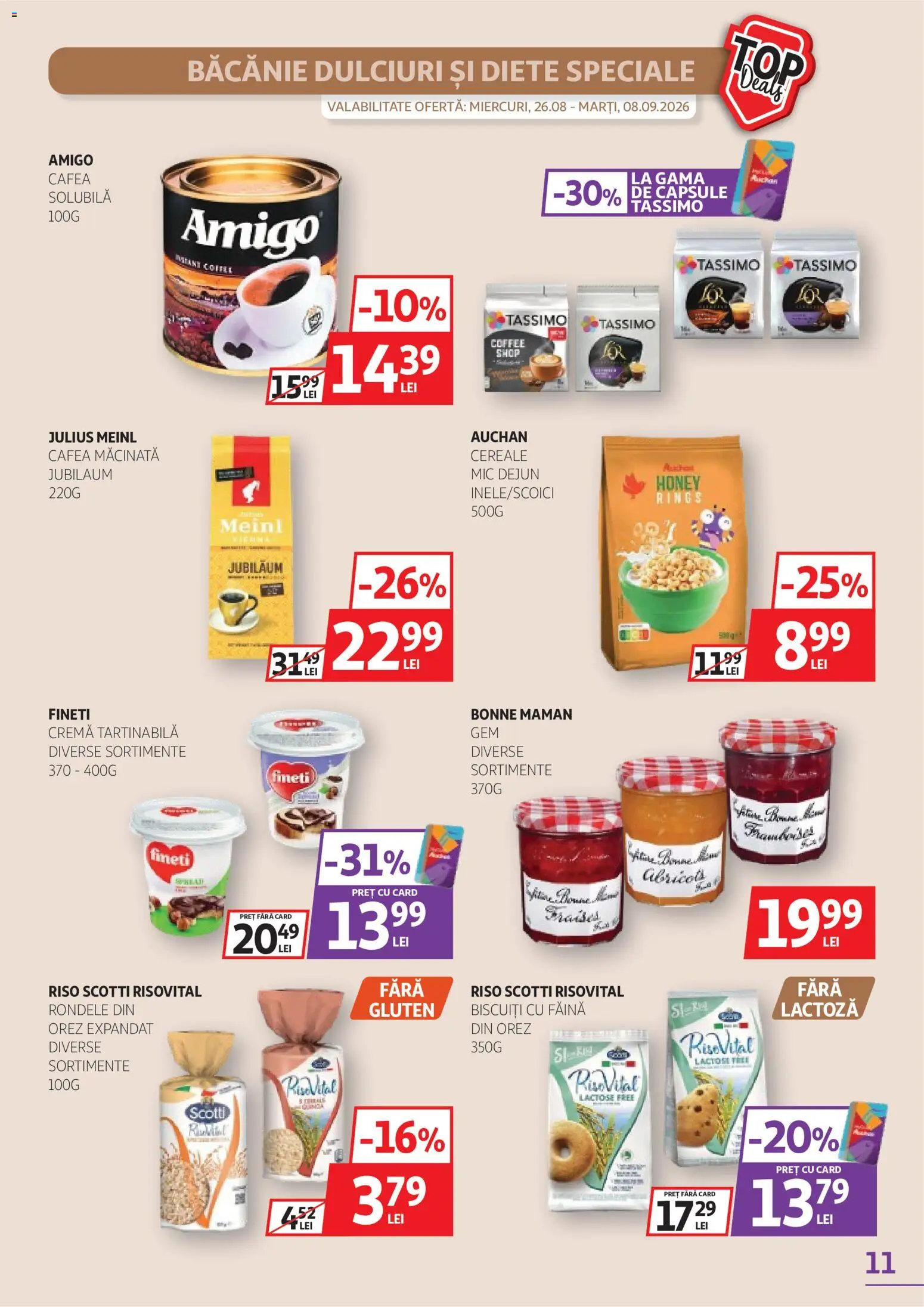 Catalog Auchan 26 August - 7 Septembrie 2026 | Pagina 11 | Produse: Cafea macinata, Cafea, Orez, Cereale