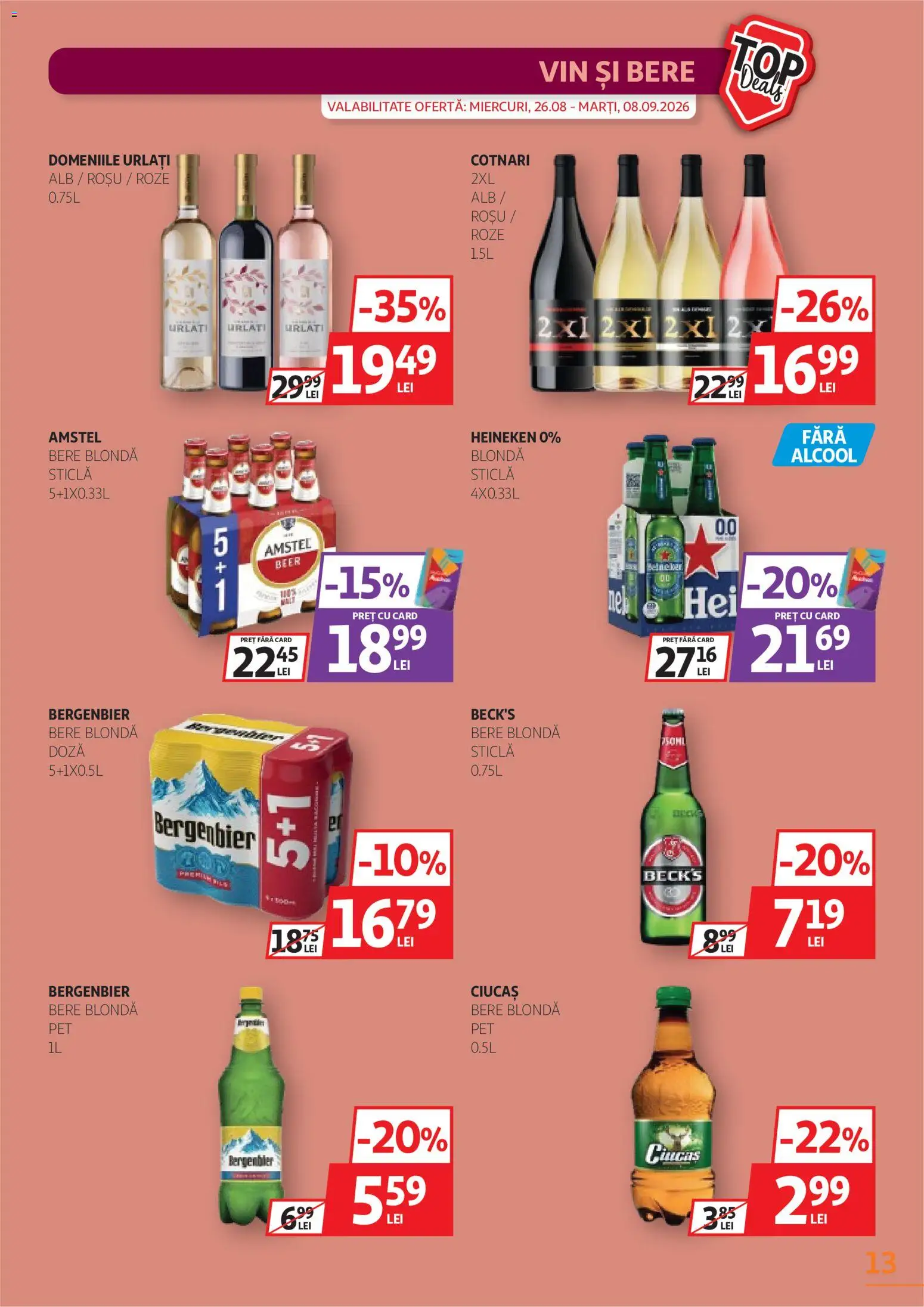 Catalog Auchan 26 August - 7 Septembrie 2026 | Pagina 13 | Produse: Vin, Bere, Bergenbier