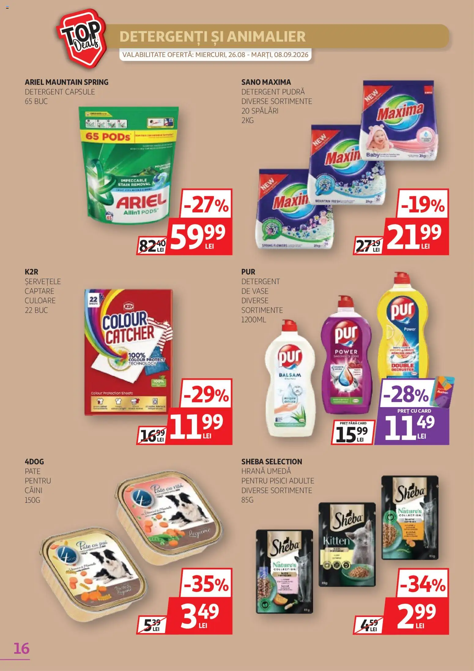 Catalog Auchan 26 August - 7 Septembrie 2026 | Pagina 16 | Produse: Baby, Vase, Pudră, Balsam