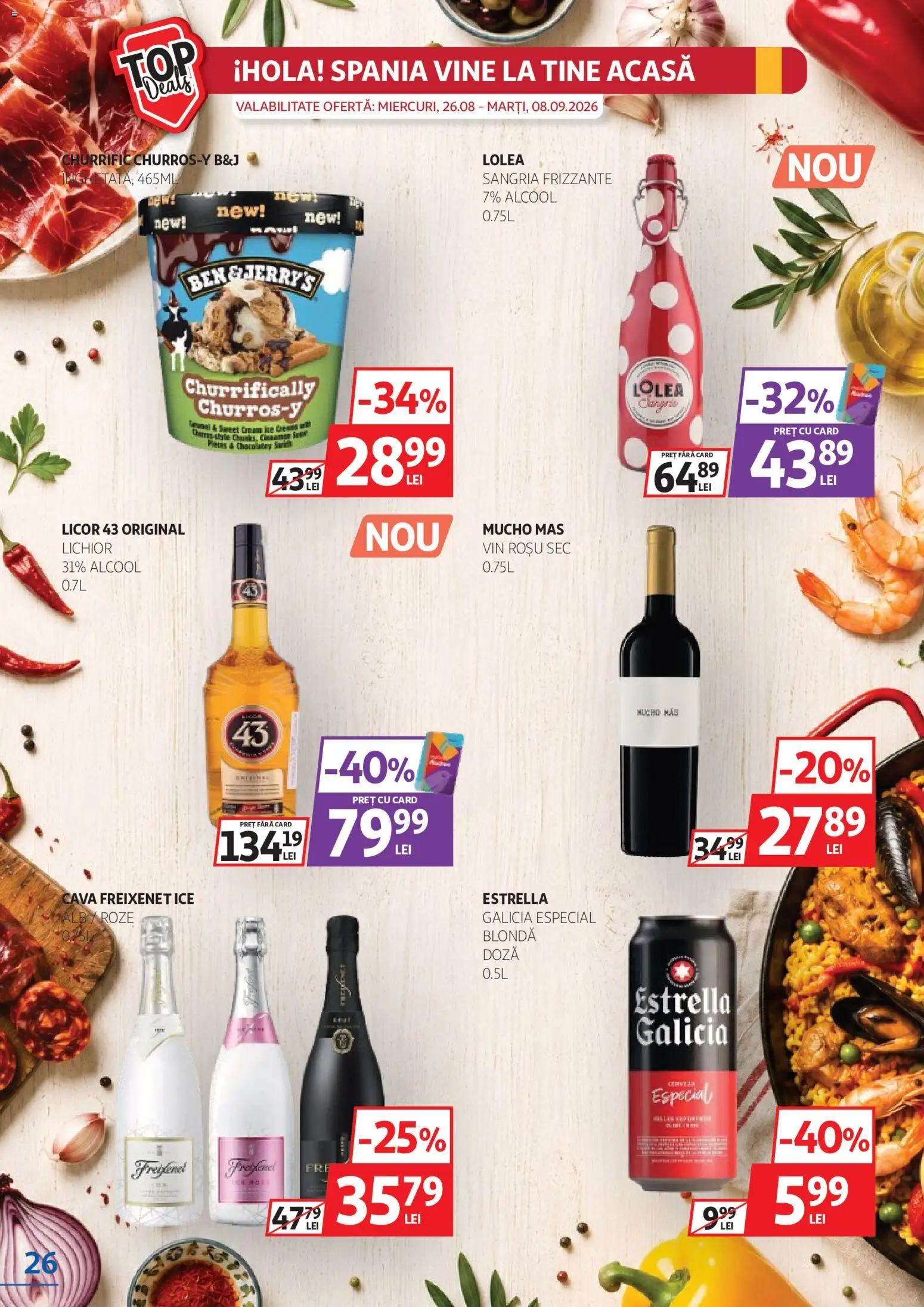 Catalog Auchan 26 August - 7 Septembrie 2026 | Pagina 26 | Produse: Vin rosu, Lichior, Vin