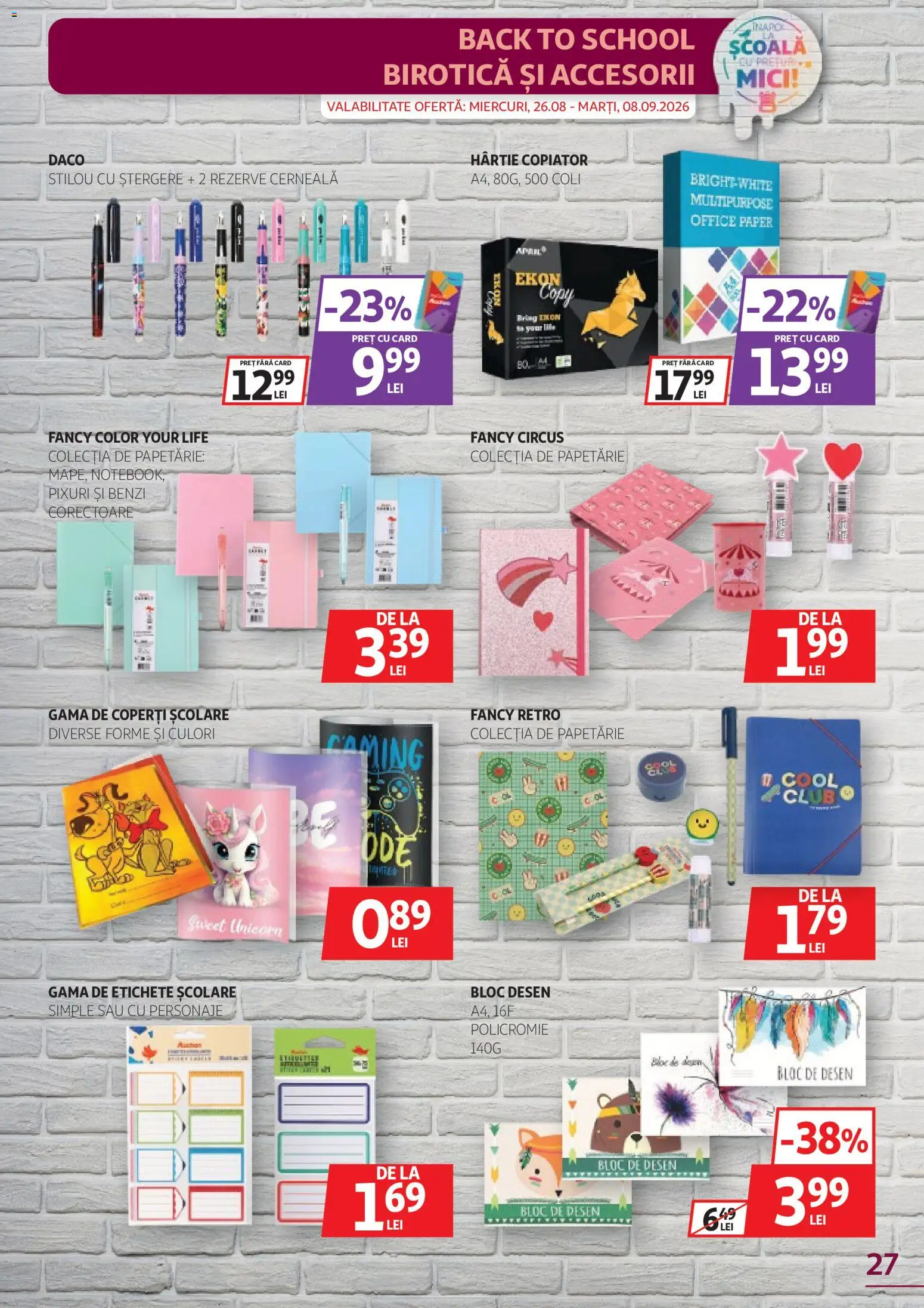 Catalog Auchan 26 August - 7 Septembrie 2026 | Pagina 27 | Produse: Mici, Unicorn