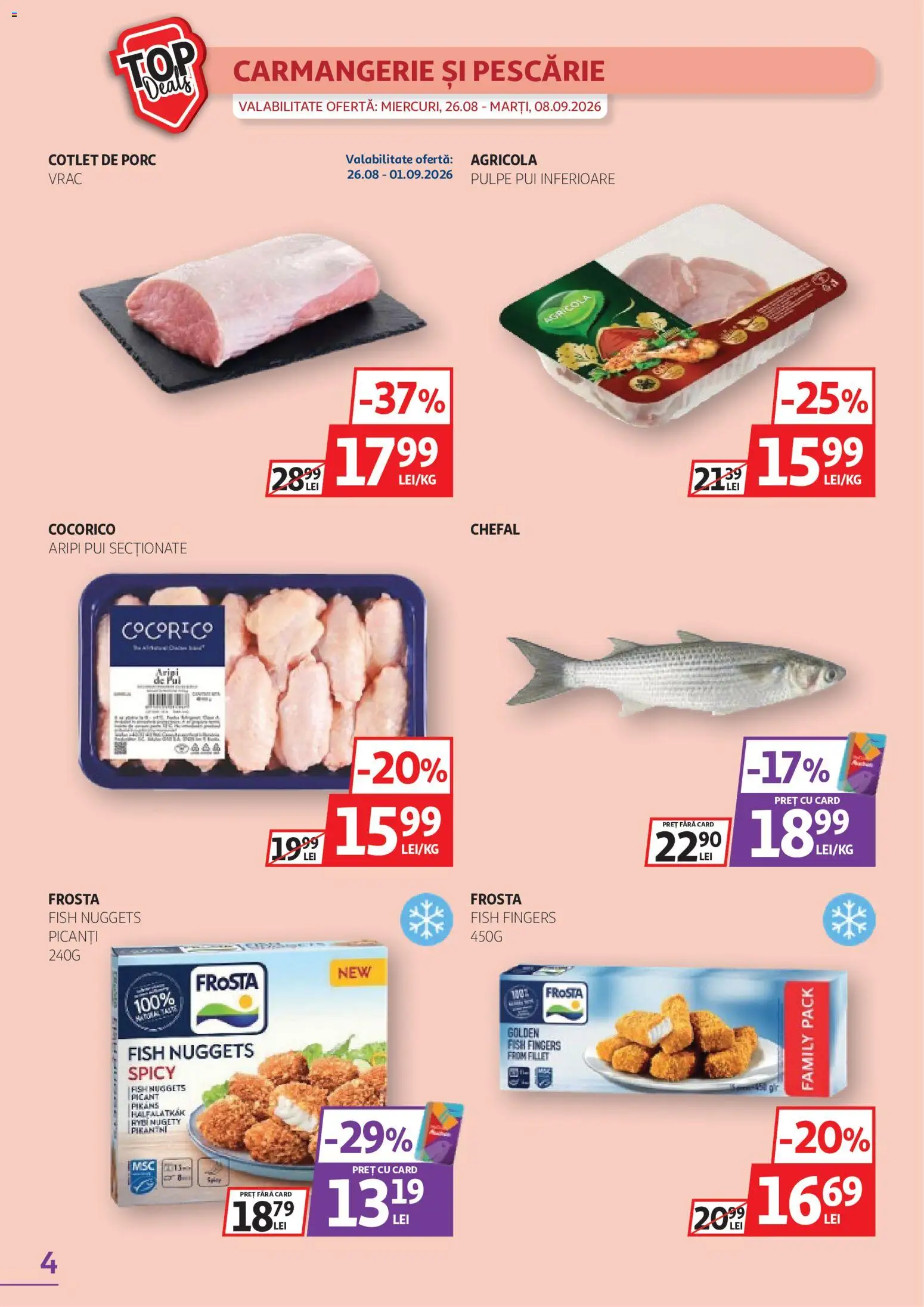 Catalog Auchan 26 August - 7 Septembrie 2026 | Pagina 4 | Produse: Agricola, Cotlet, Pui
