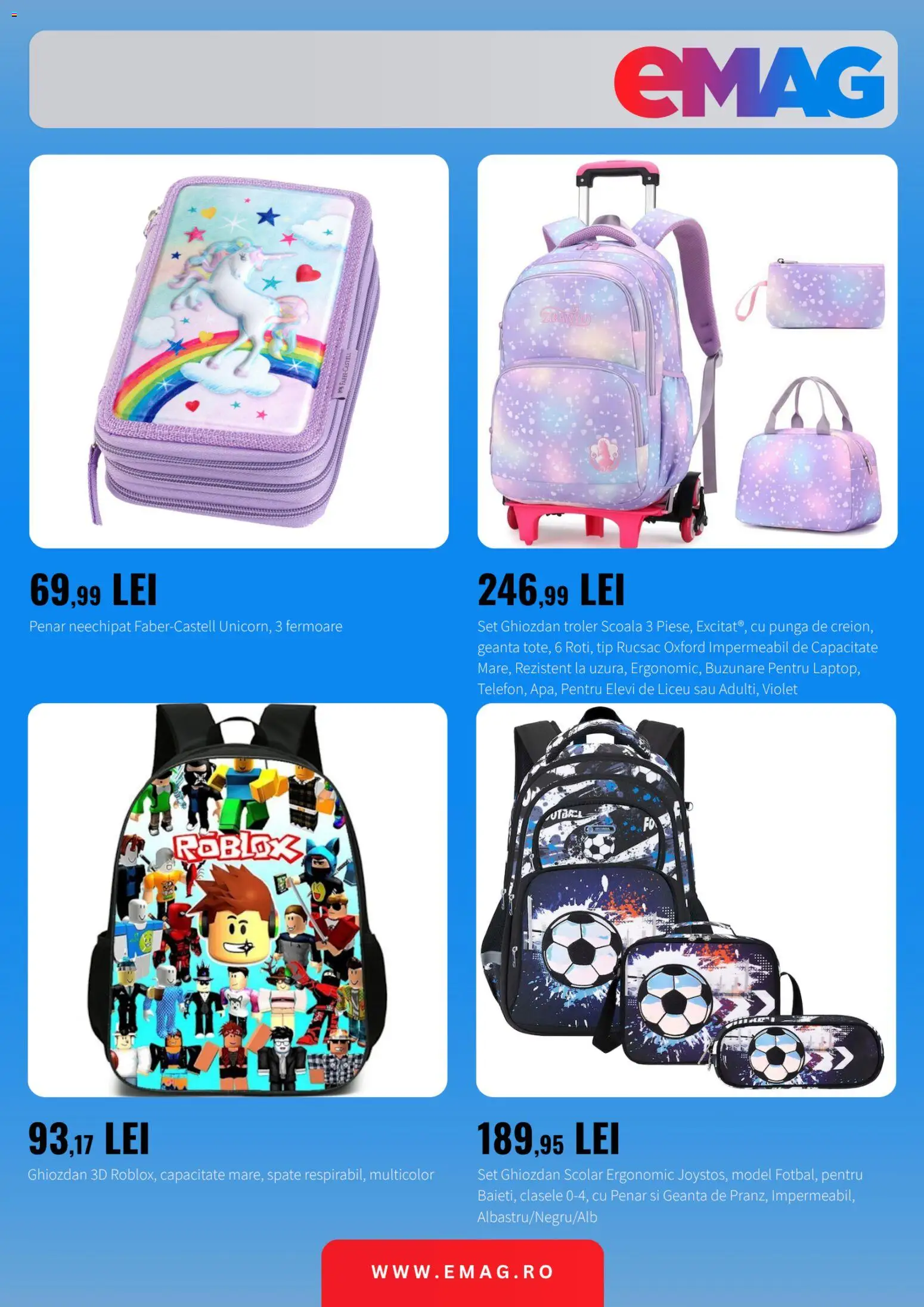 Catalog eMag 20 August - 10 Septembrie 2026 | Pagina 2 | Produse: Geantă, Buzunare, Tip, Ghiozdan
