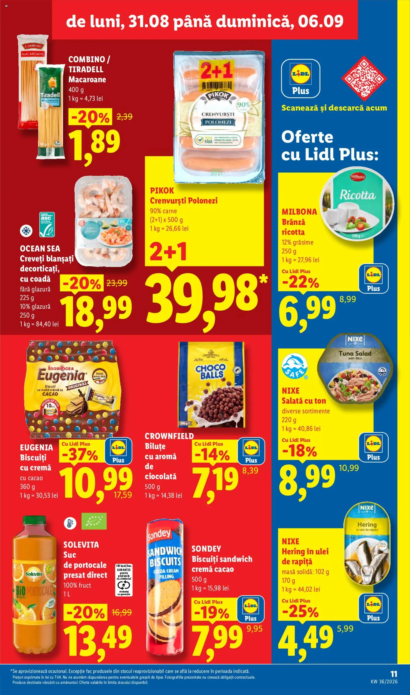 Catalog LIDL 31 August - 5 Septembrie 2026 | Pagina 11 | Produse: Crenvursti polonezi, Crenvurști, Ulei, Portocale