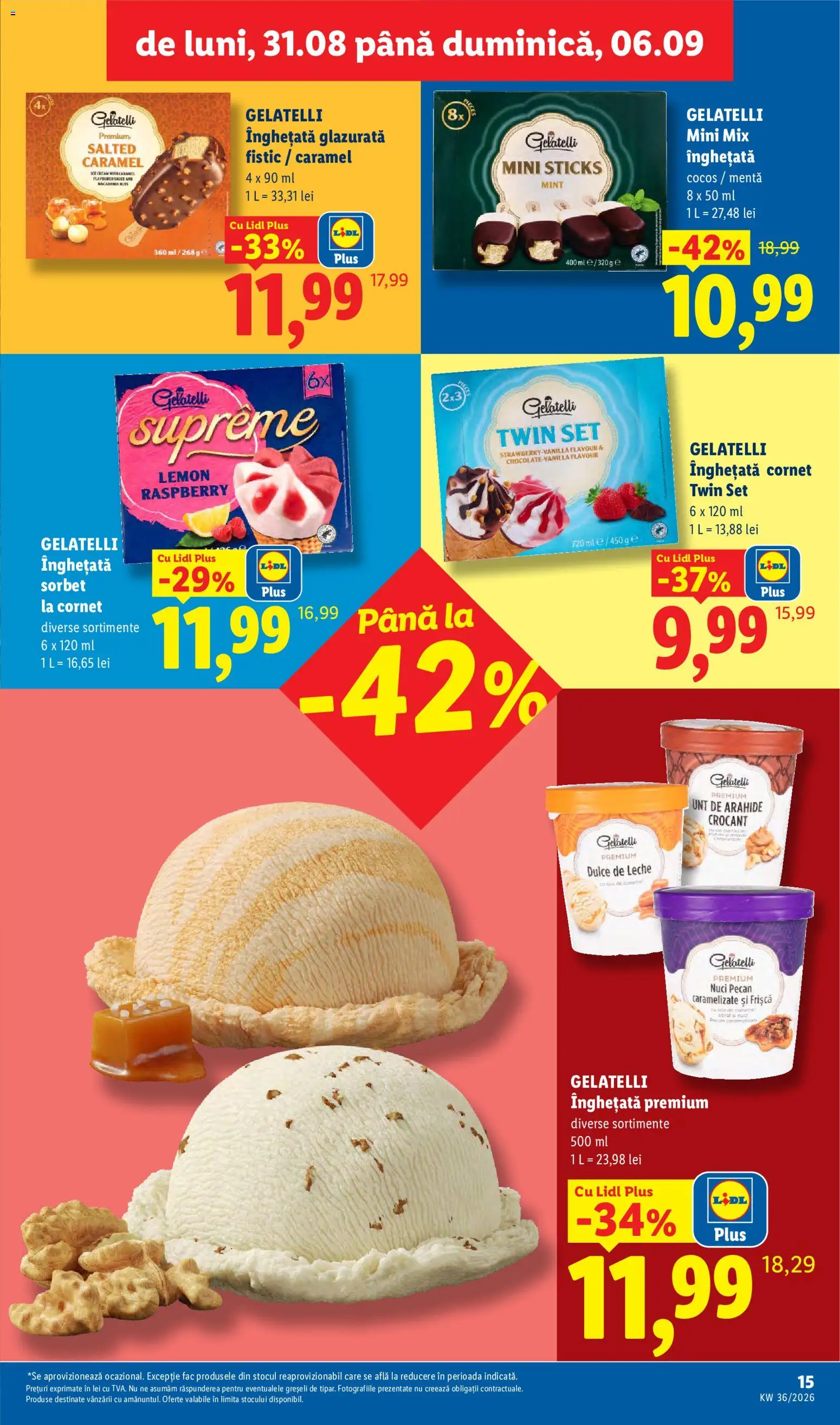 Catalog LIDL 31 August - 5 Septembrie 2026 | Pagina 15 | Produse: Premium, Gelatelli, Frișcă, Plus