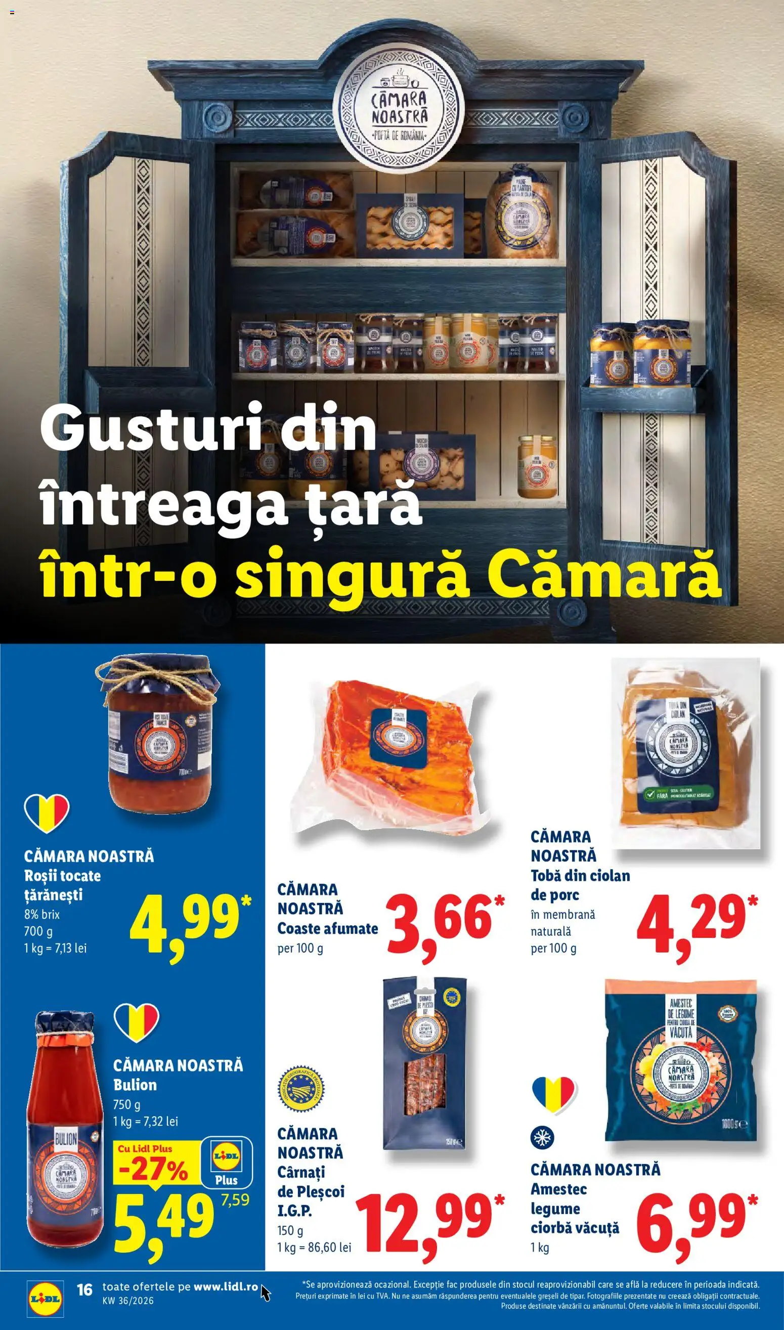 Catalog LIDL 31 August - 5 Septembrie 2026 | Pagina 16 | Produse: Roșii, Amestec, Legume, Cârnați