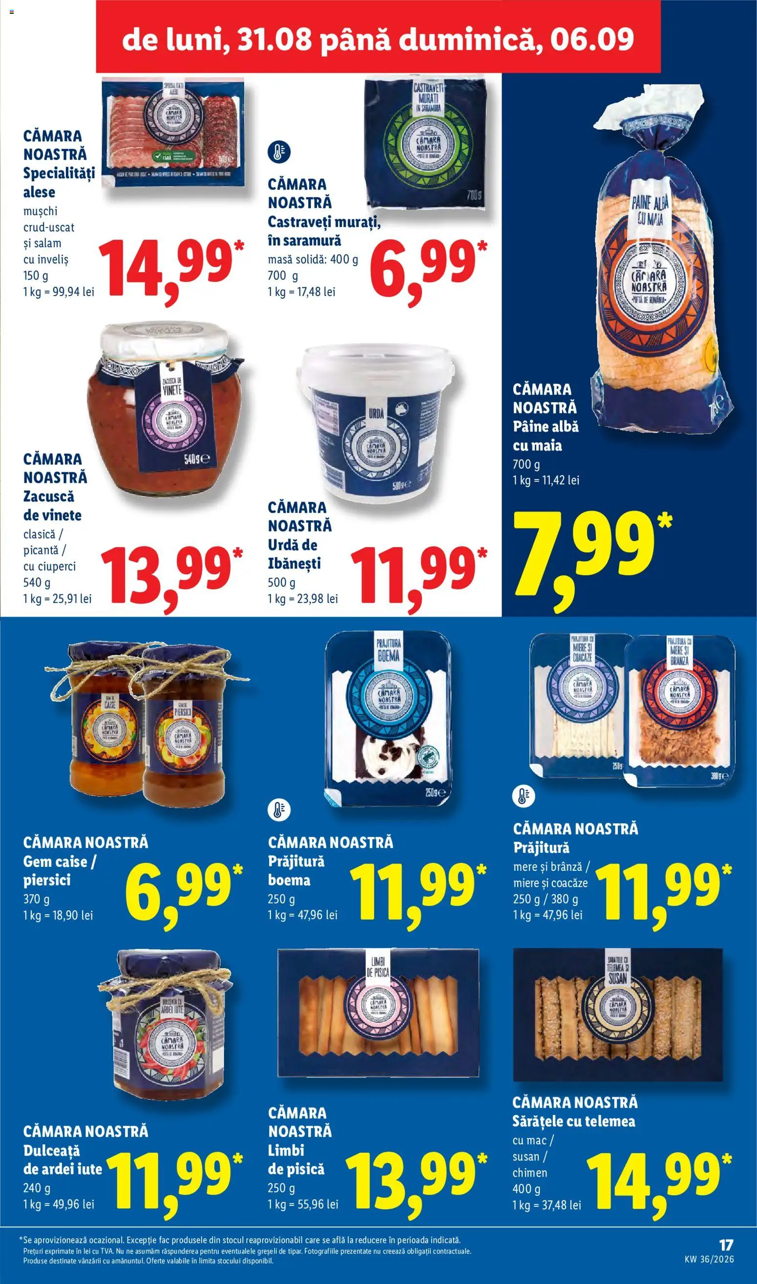 Catalog LIDL 31 August - 5 Septembrie 2026 | Pagina 17 | Produse: Miere, Mușchi, Salam, Caise