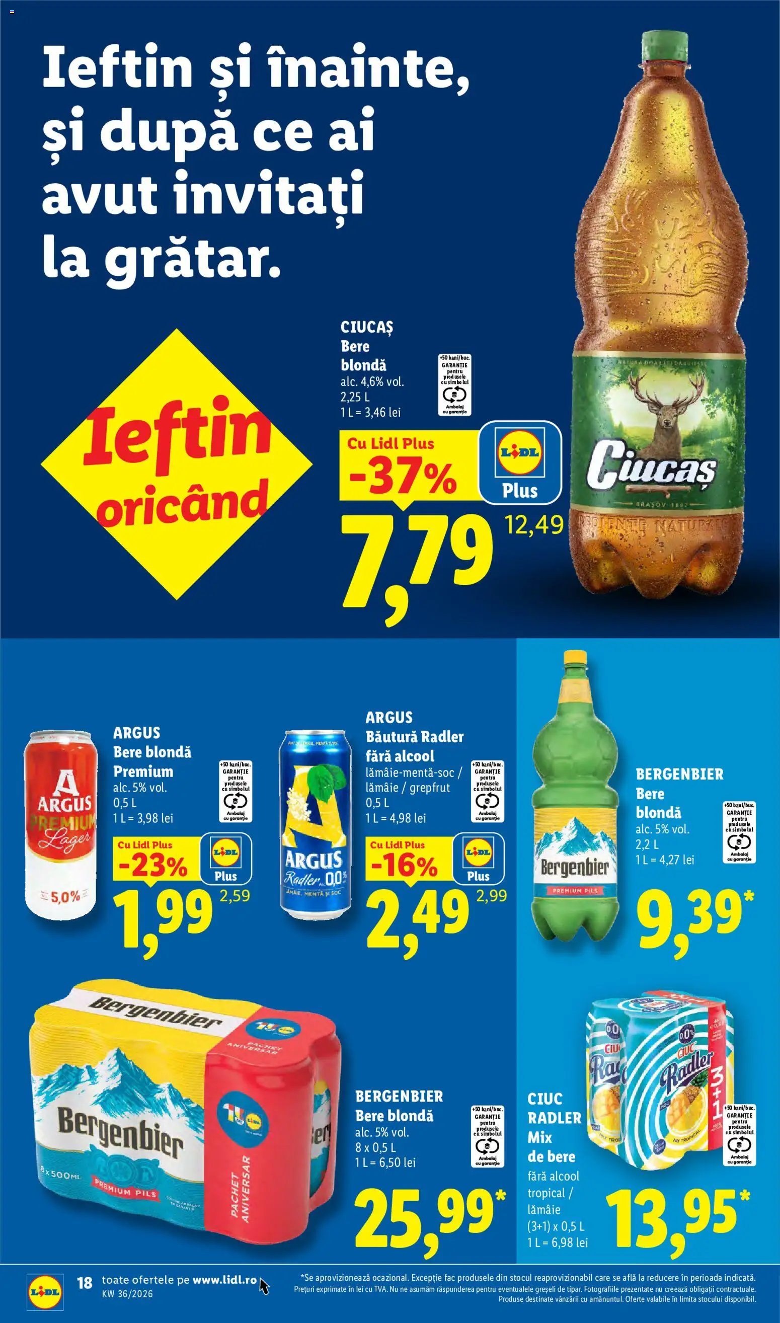 Catalog LIDL 31 August - 5 Septembrie 2026 | Pagina 18 | Produse: Bere, Bergenbier, Grepfrut, Lămâie