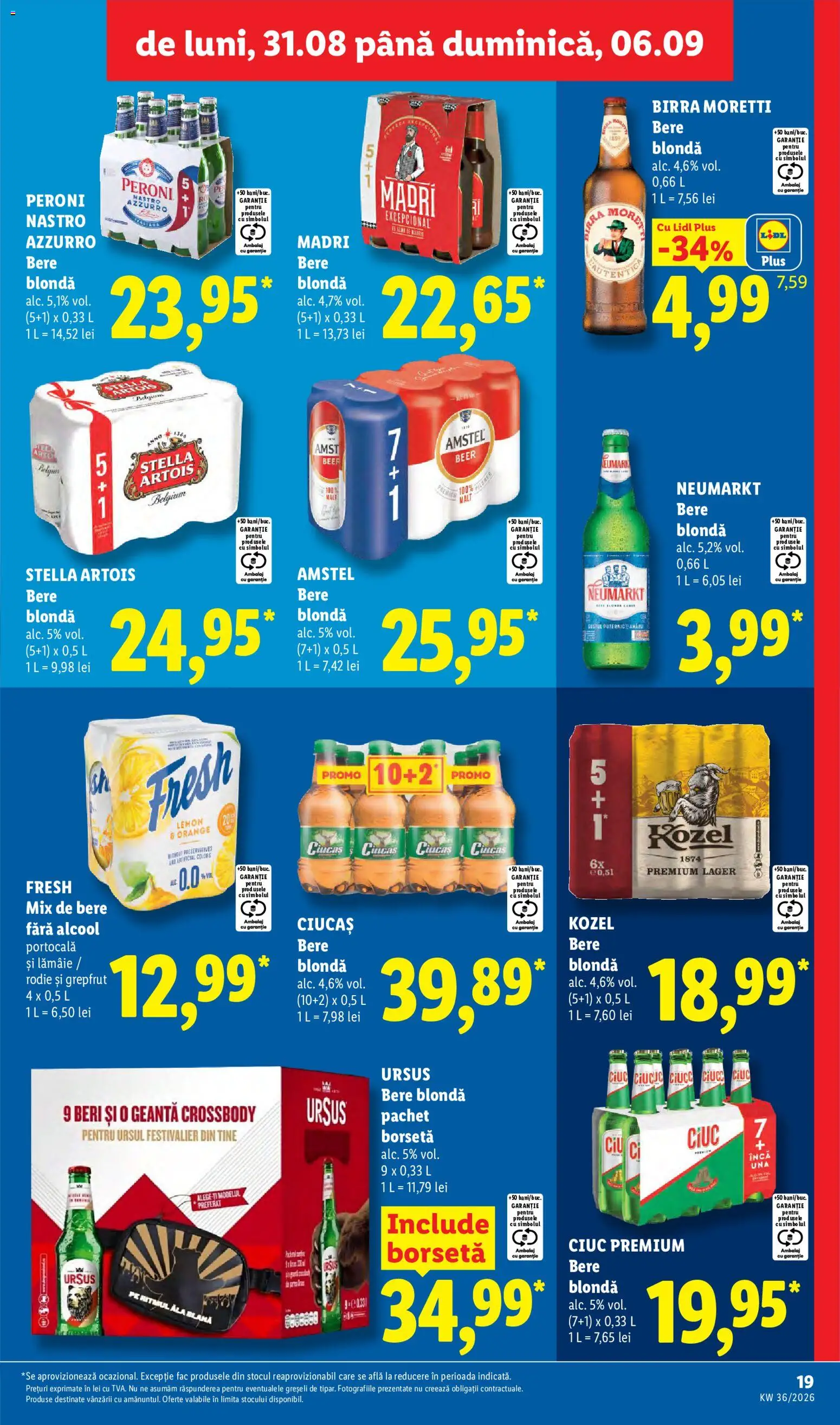 Catalog LIDL 31 August - 5 Septembrie 2026 | Pagina 19 | Produse: Ursus, Bere fara alcool, Bere, Grepfrut