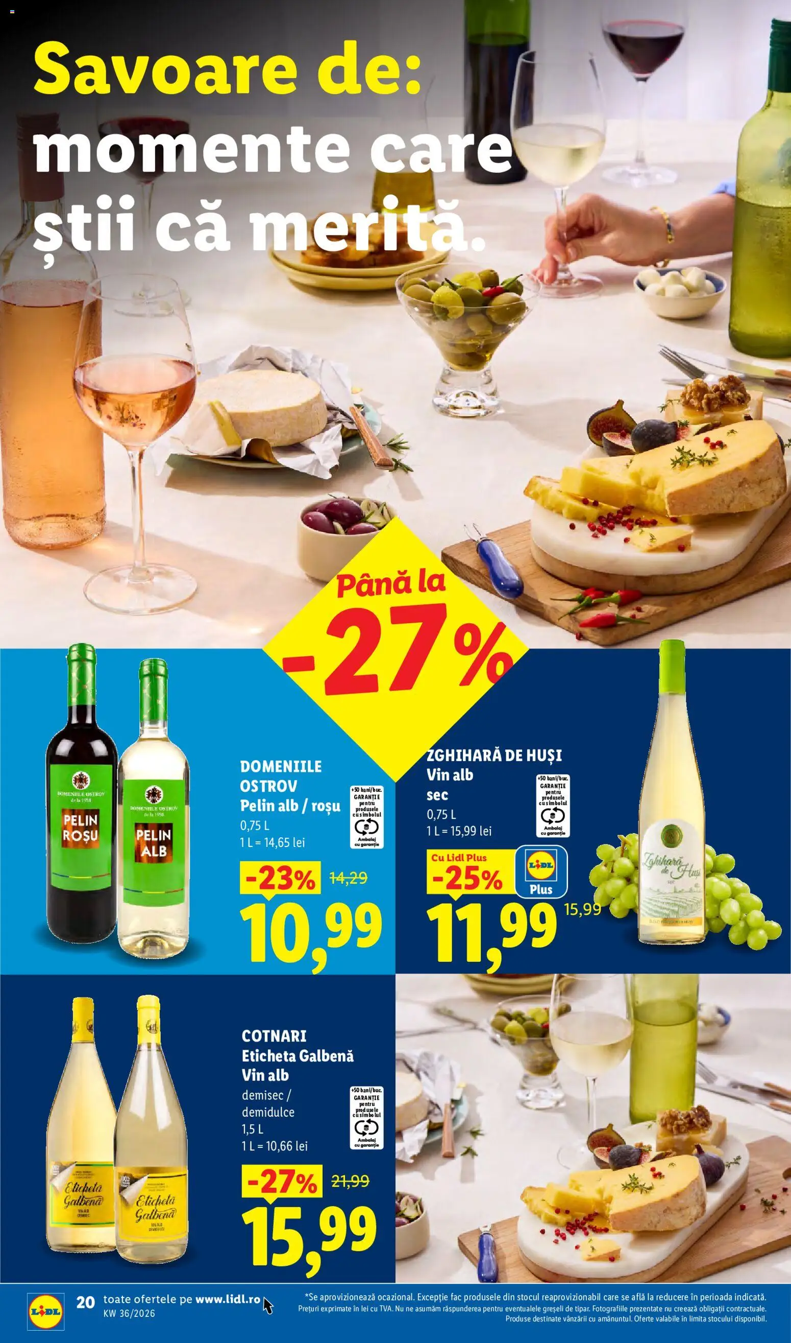 Catalog LIDL 31 August - 5 Septembrie 2026 | Pagina 20 | Produse: Vin alb, Vin, Plus