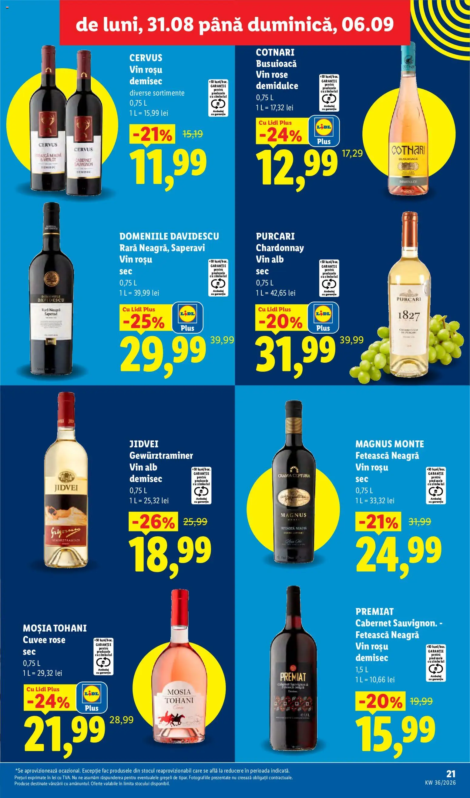 Catalog LIDL 31 August - 5 Septembrie 2026 | Pagina 21 | Produse: Vin rosu, Vin alb, Vin, Sauvignon