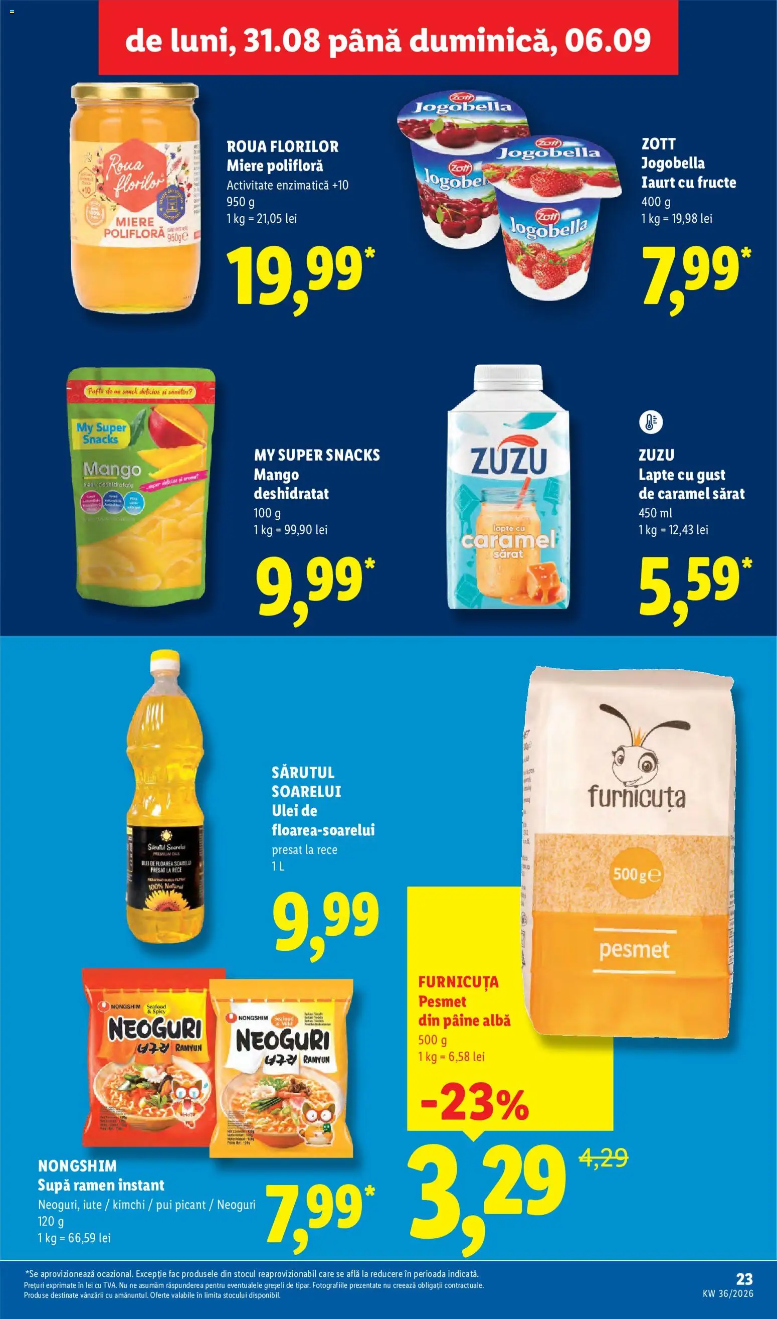 Catalog LIDL 31 August - 5 Septembrie 2026 | Pagina 23 | Produse: Zuzu, Pui, Iaurt, Ulei