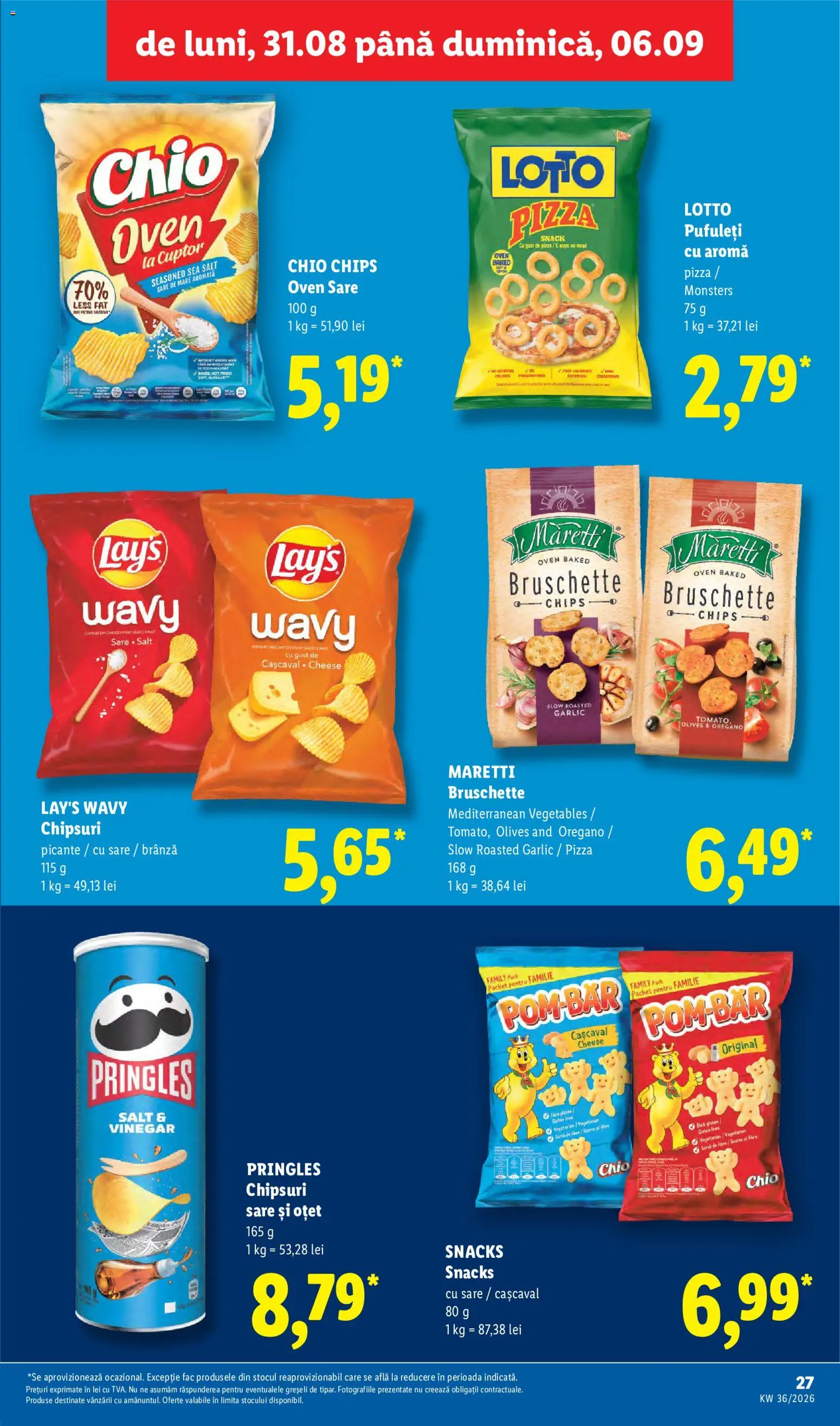 Catalog LIDL 31 August - 5 Septembrie 2026 | Pagina 27 | Produse: Cuptor, Oțet, Pizza, Pufuleți