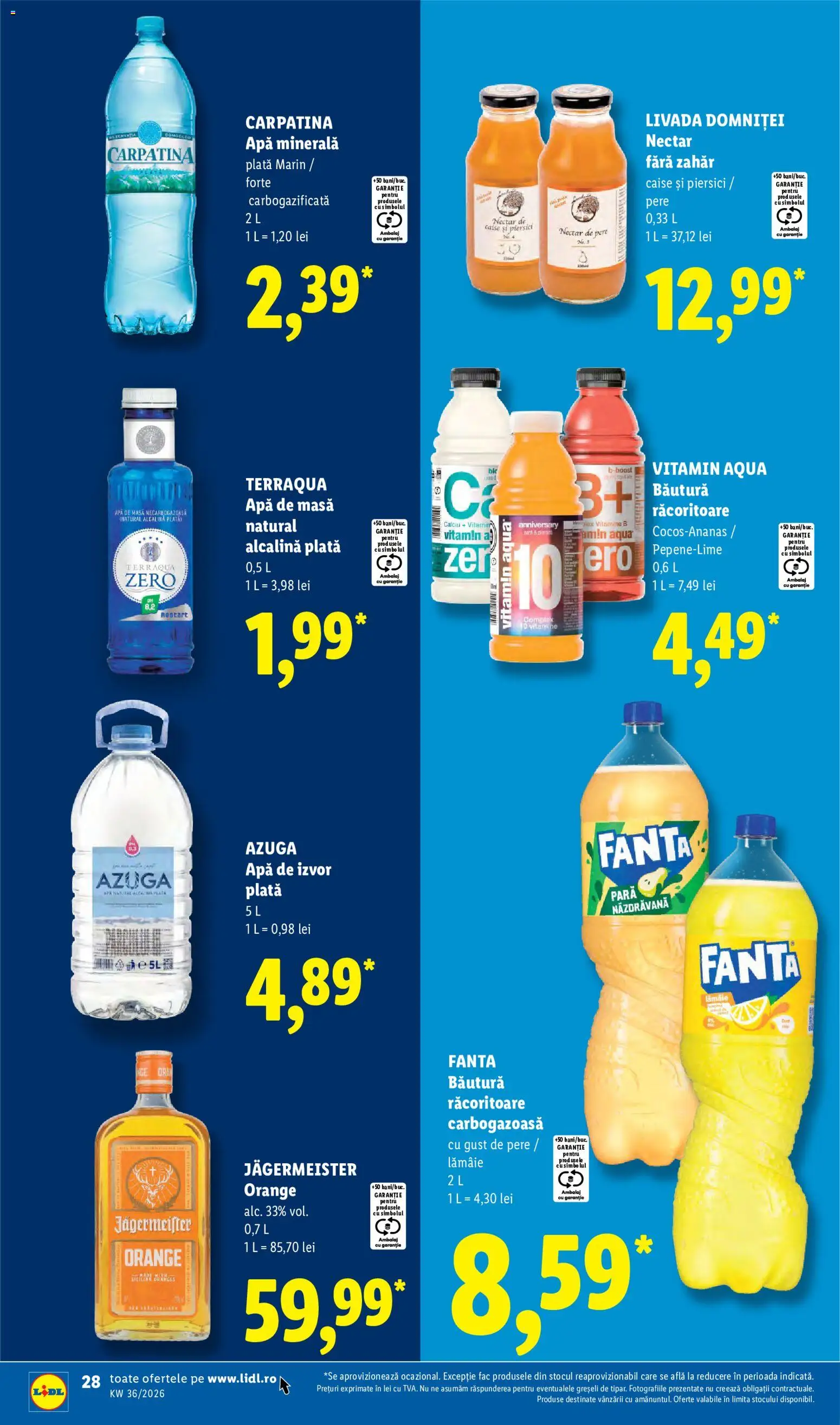 Catalog LIDL 31 August - 5 Septembrie 2026 | Pagina 28 | Produse: Bautura racoritoare, Fanta, Carpatina, Zahăr